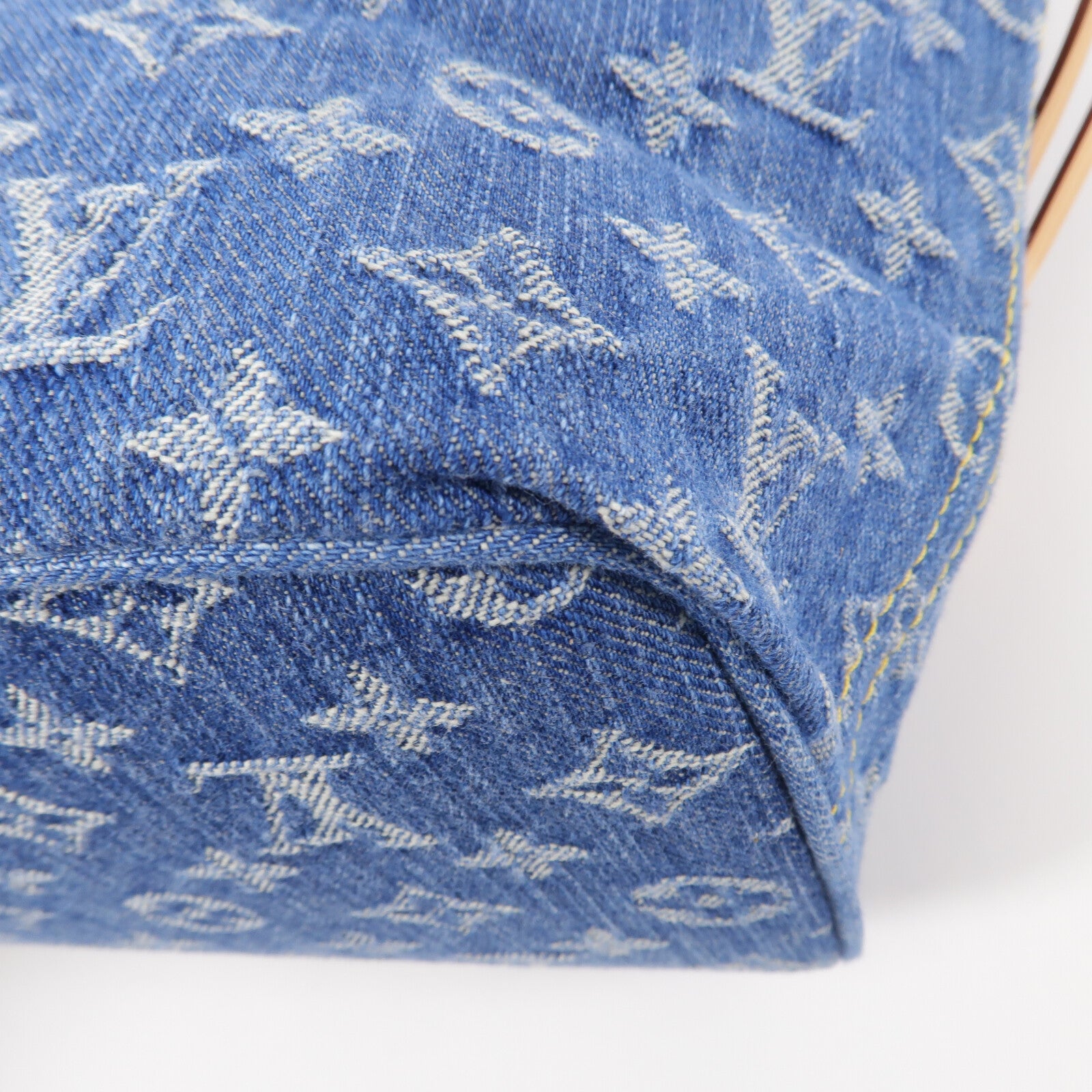 LOUIS VUITTON 牛仔布Neverfull MM手挽袋
