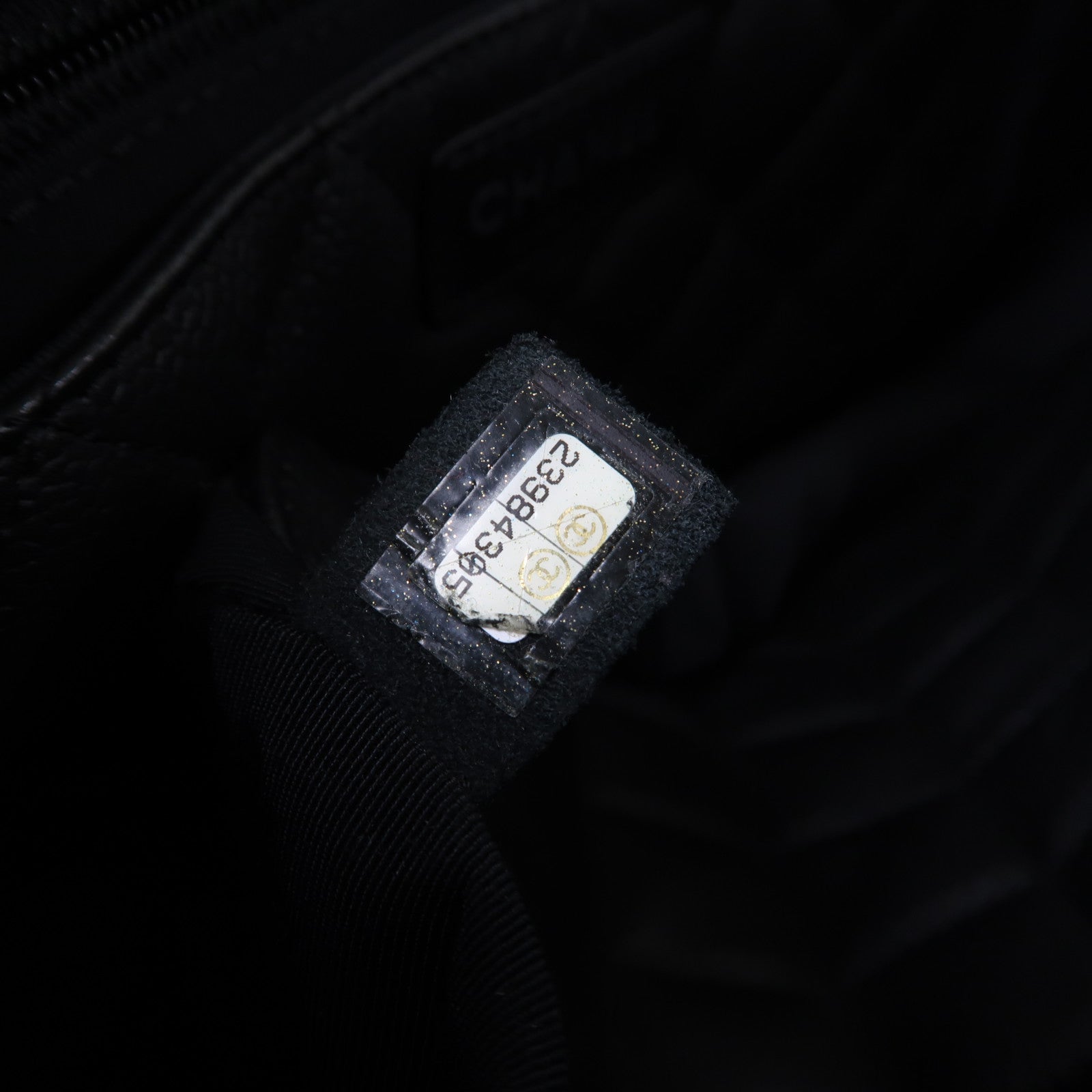 CHANEL 菱格牛皮皮革Chain Shoulder銀扣手挽鏈帶肩背兩用袋黑色