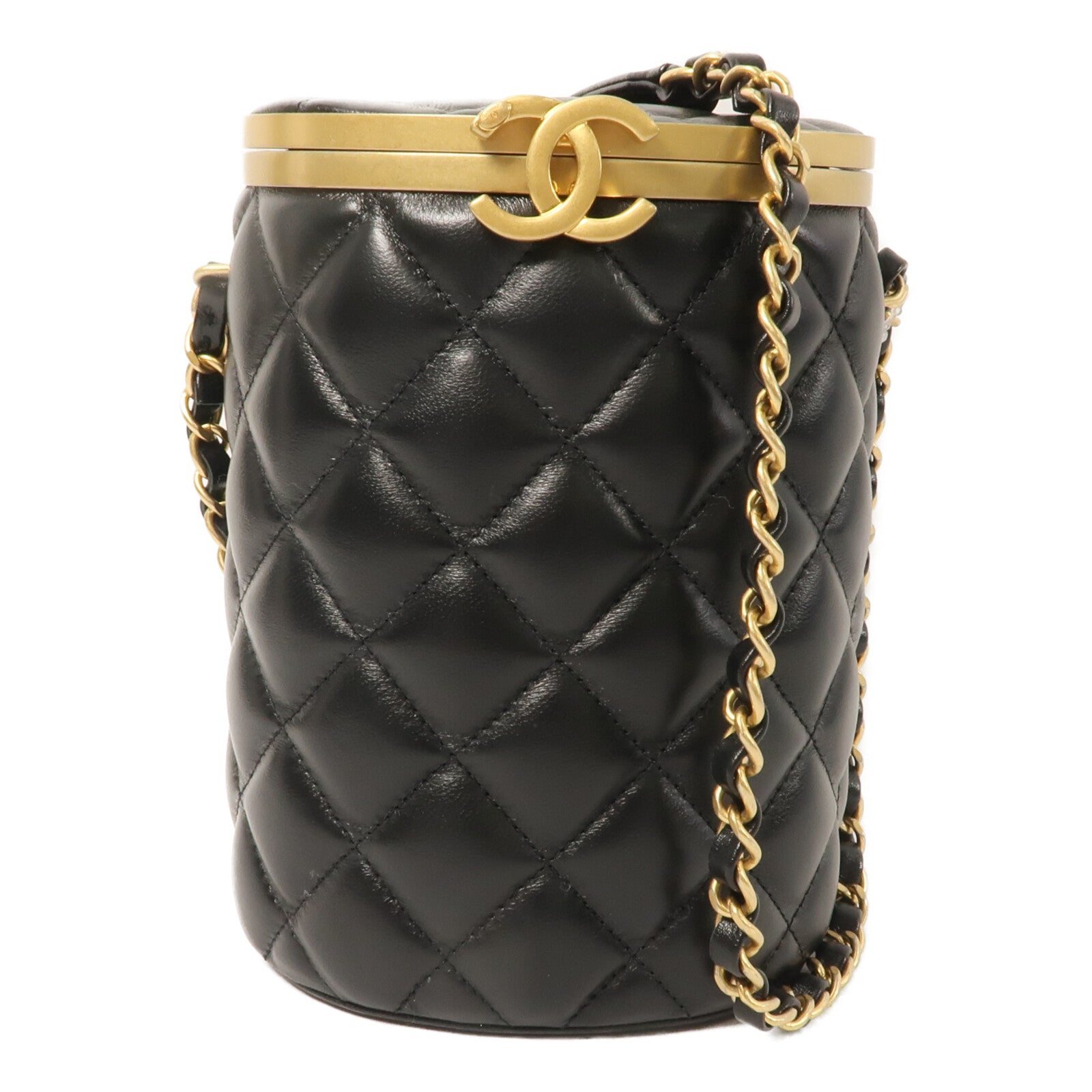 CHANEL 羊皮皮革Vanity Bag鏈帶肩背袋