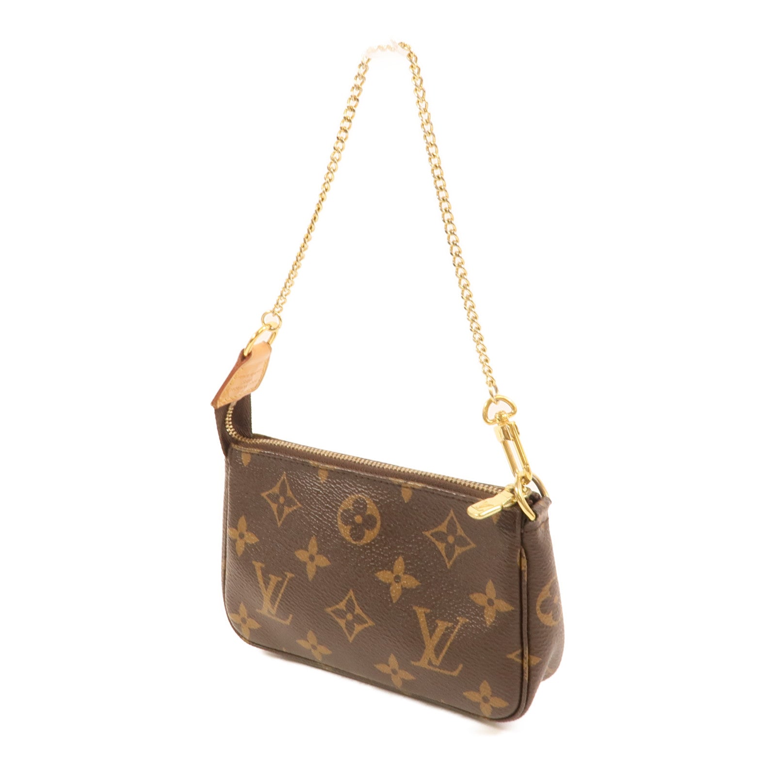 LOUIS VUITTON Monogram Mini Pochette Accessoires金扣手挽袋