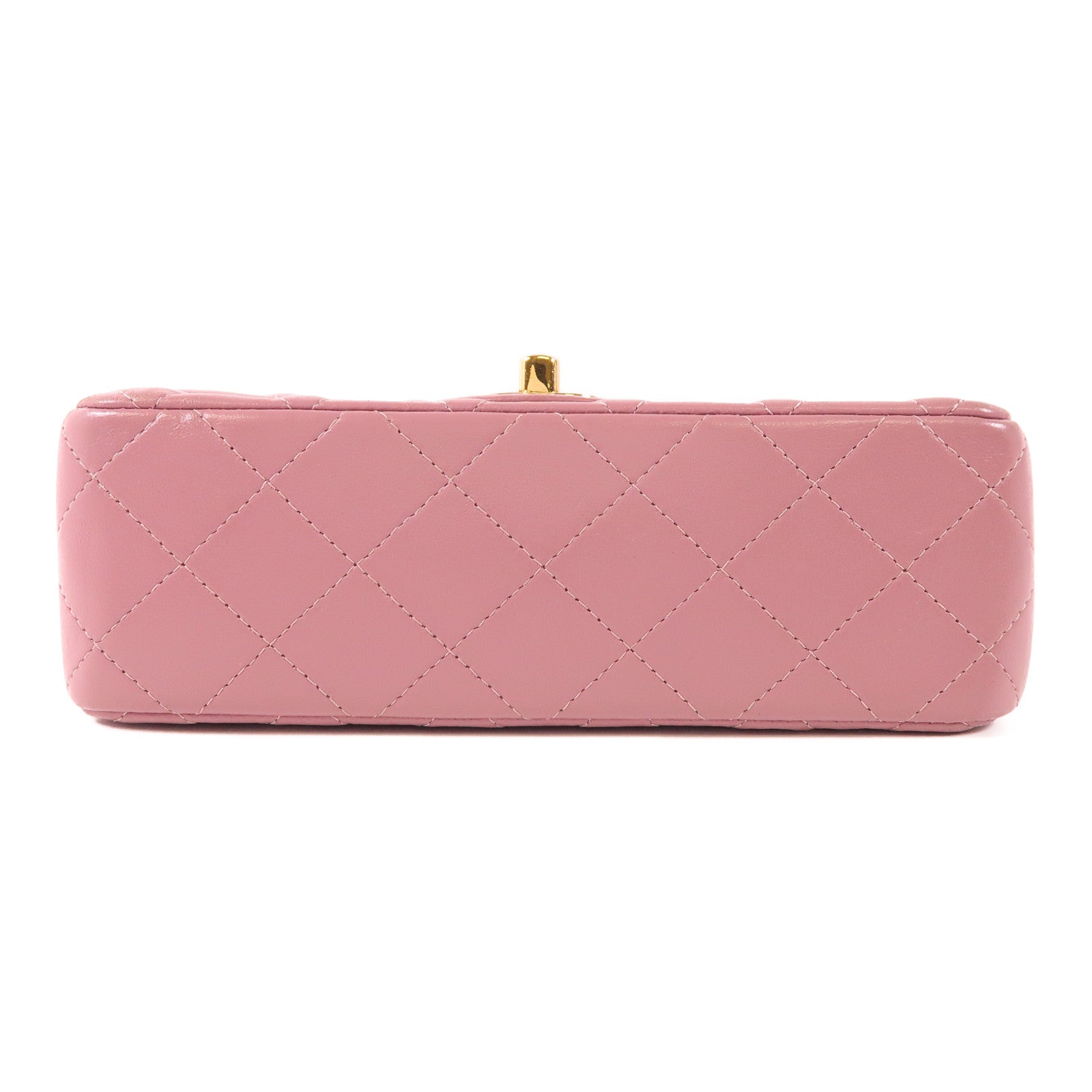 CHANEL 羊皮皮革Mini Classic金扣鏈帶肩背袋