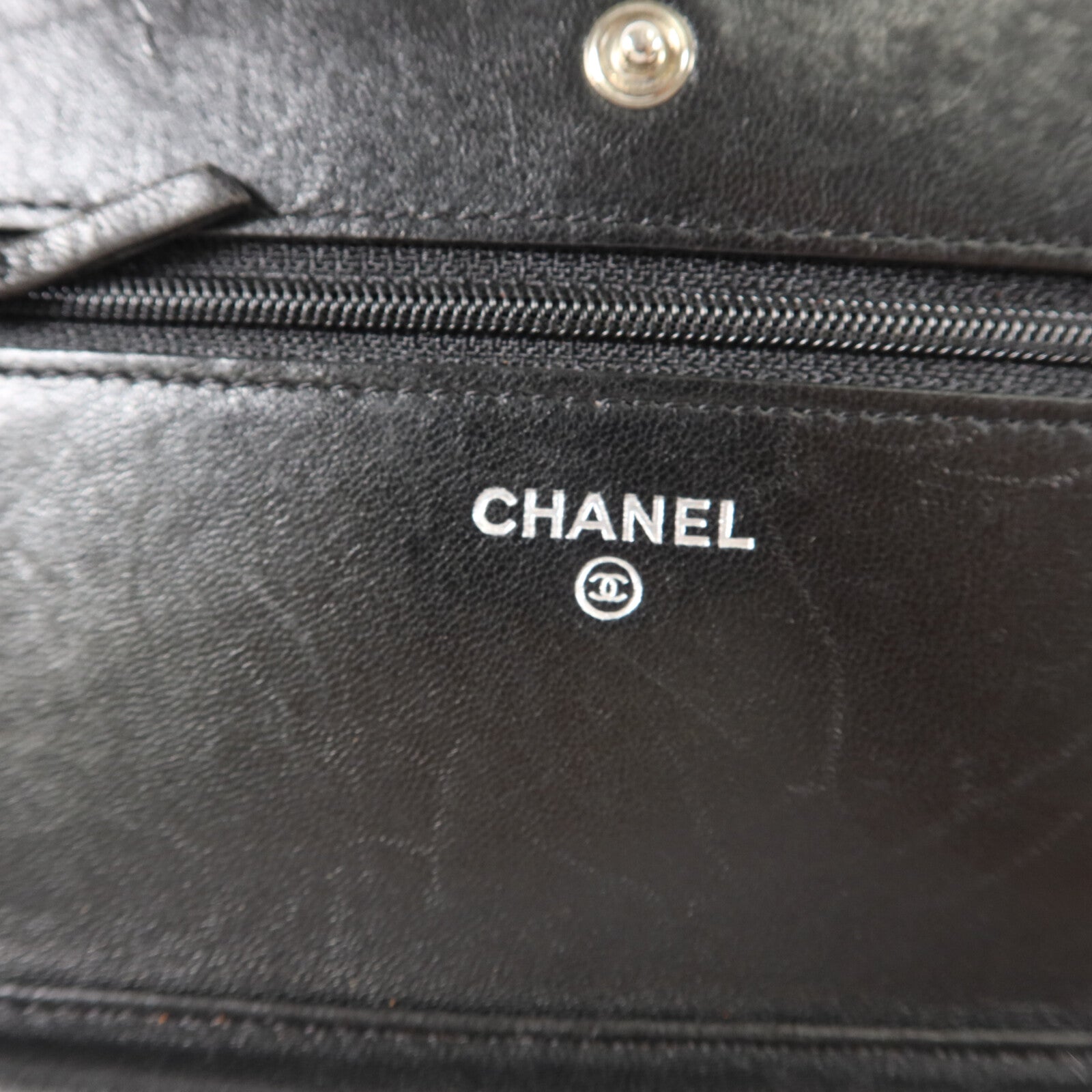 CHANEL 羊皮皮革WOC Wallet On Chain鏈帶肩背袋