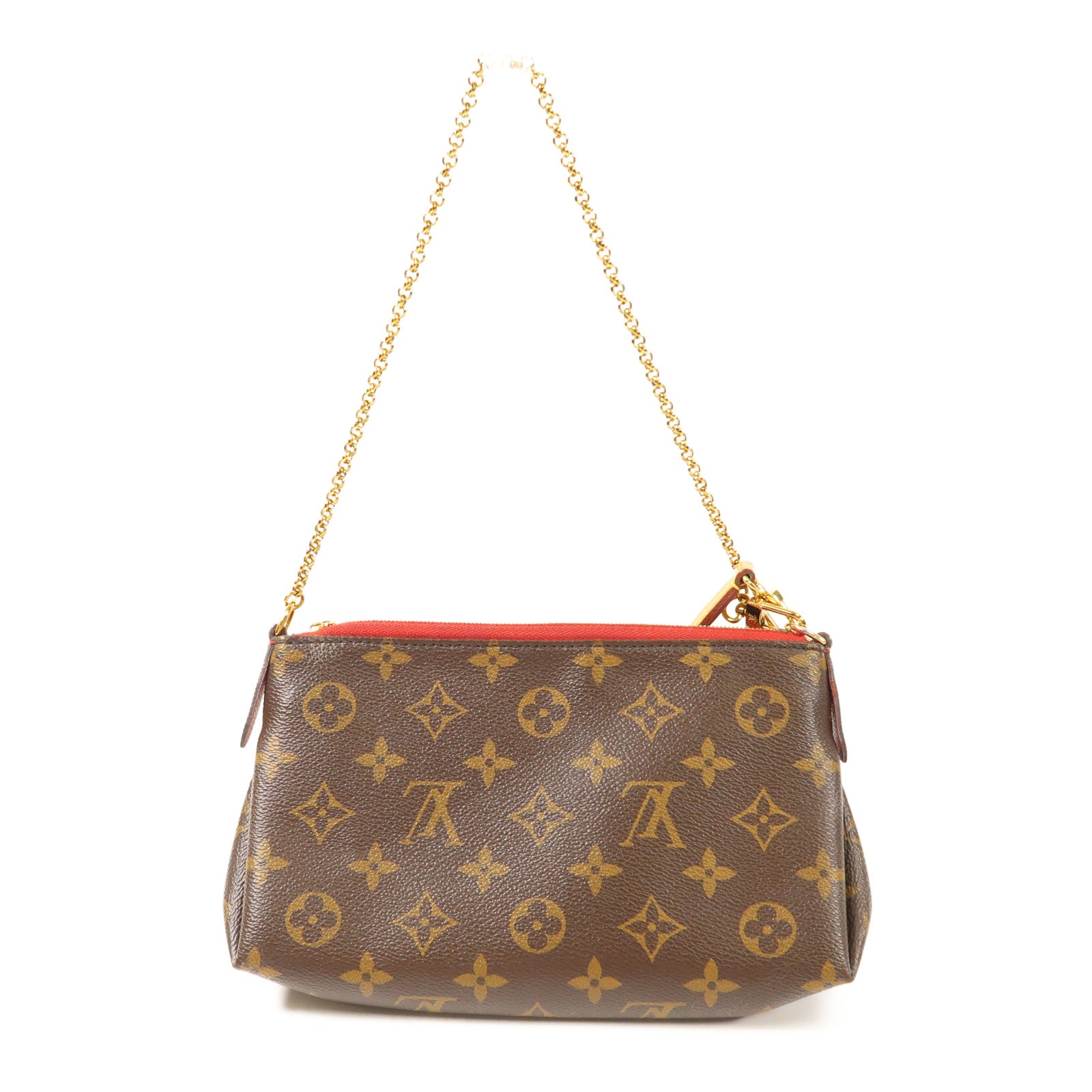 LOUIS VUITTON Monogram Pallas Clutch金扣鏈帶手挽肩背兩用袋