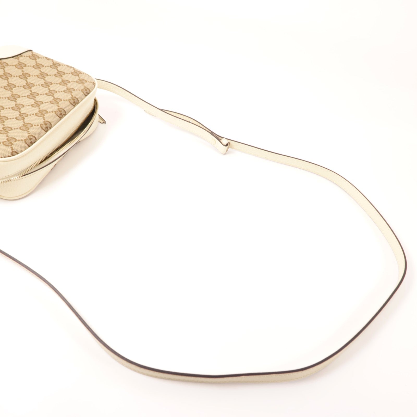 GUCCI 帆布Shoulder Bag金扣肩背袋