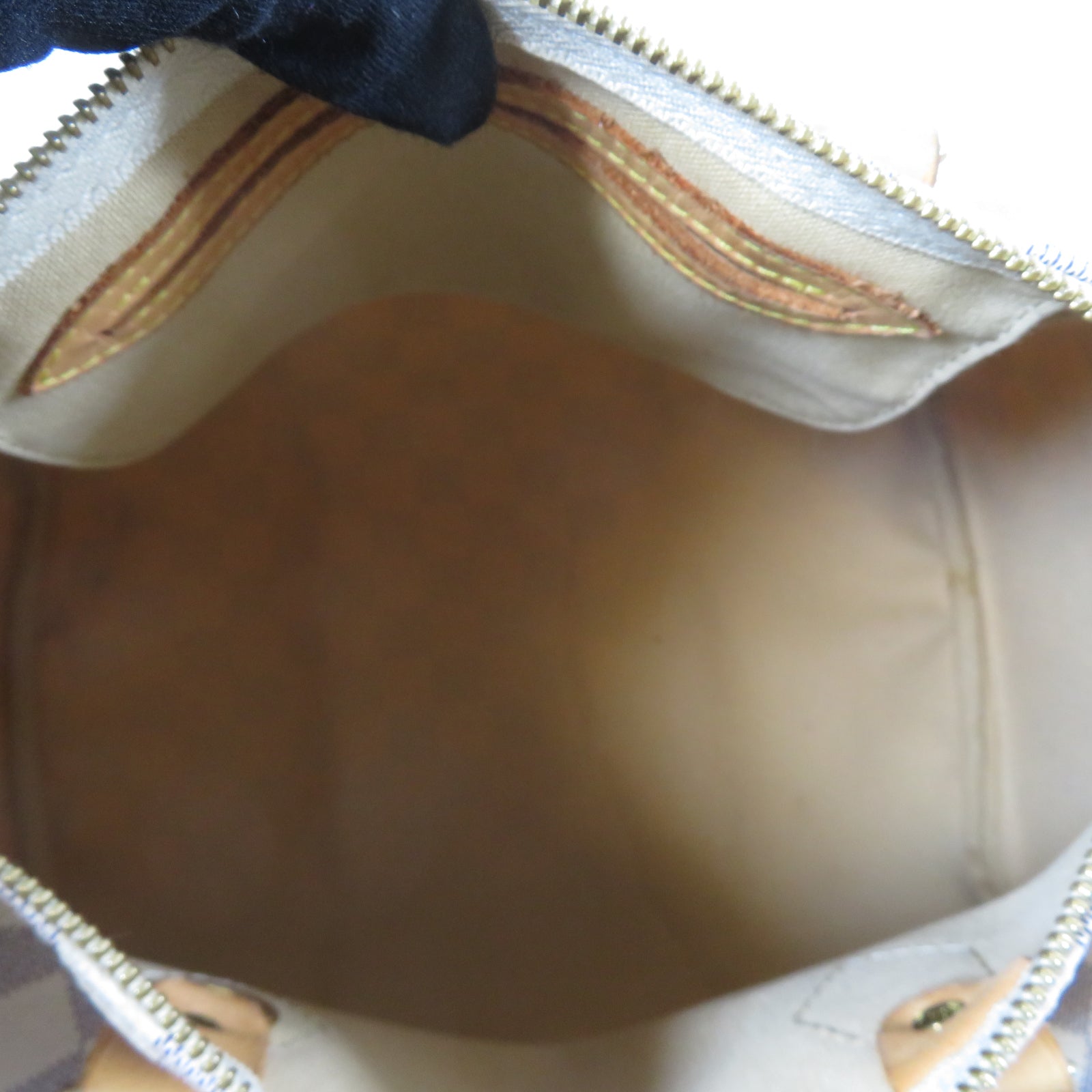 LOUIS VUITTON 【激減優惠】Damier Azur Speedy 30金扣手挽袋白色