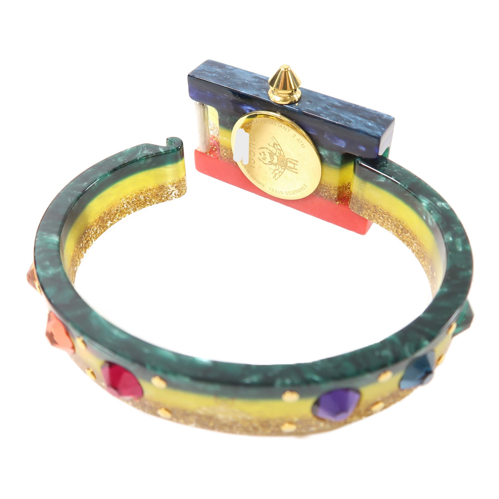 GUCCI Plexi Watch PVC手錶石英機芯彩色
