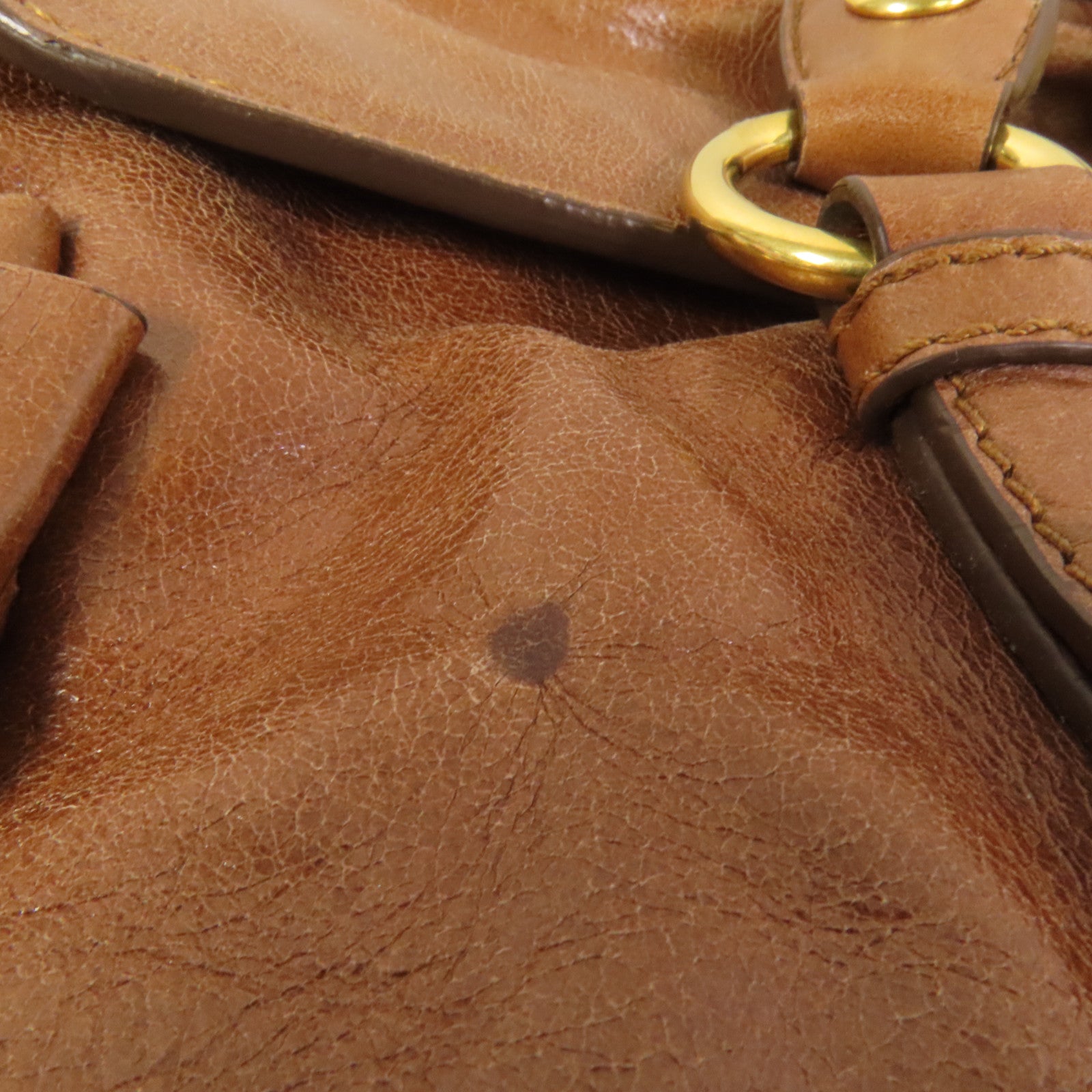 Miu Miu 牛皮皮革2 Way Shoulder金扣手挽肩背兩用袋