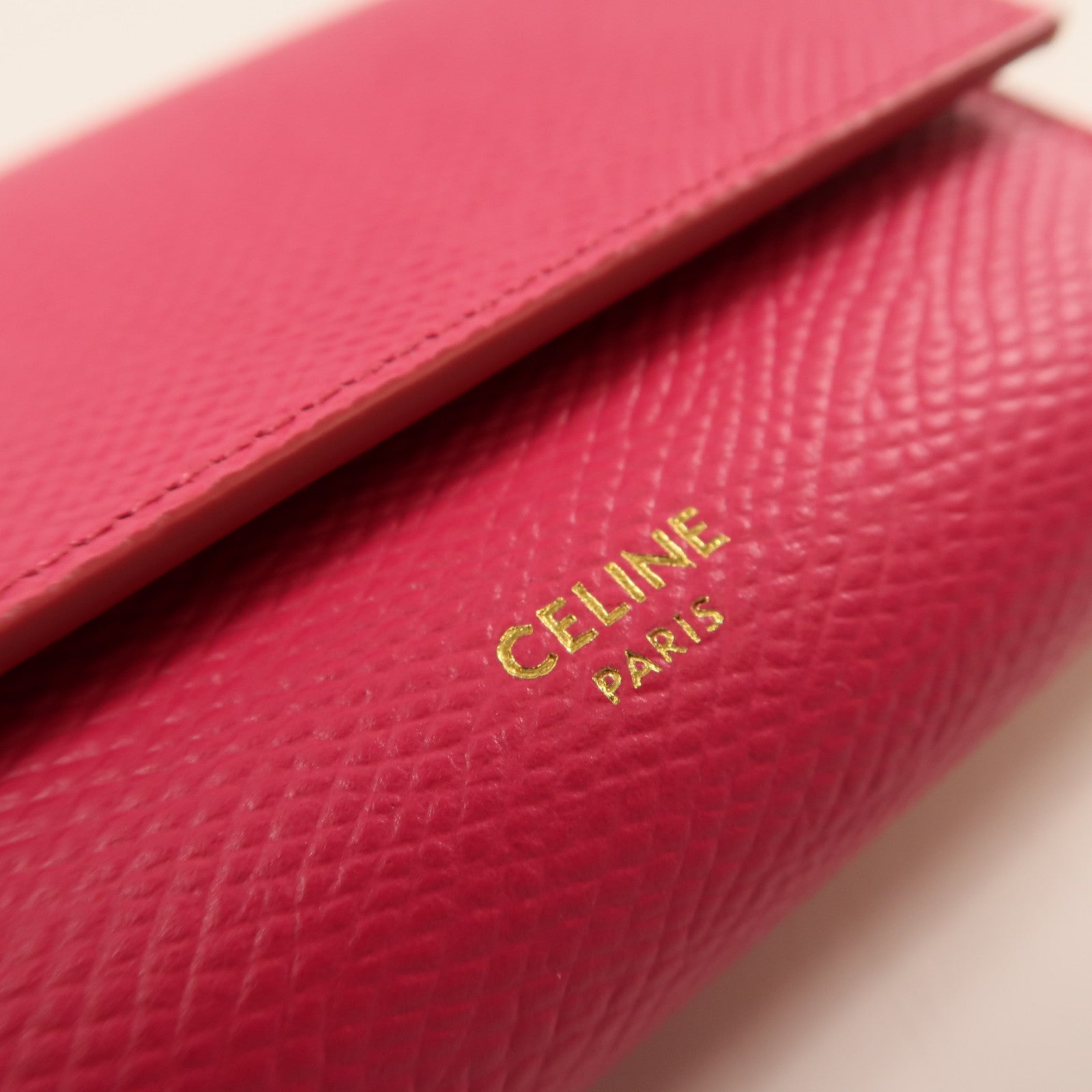 CELINE 牛皮皮革Wallet錢包粉紅色