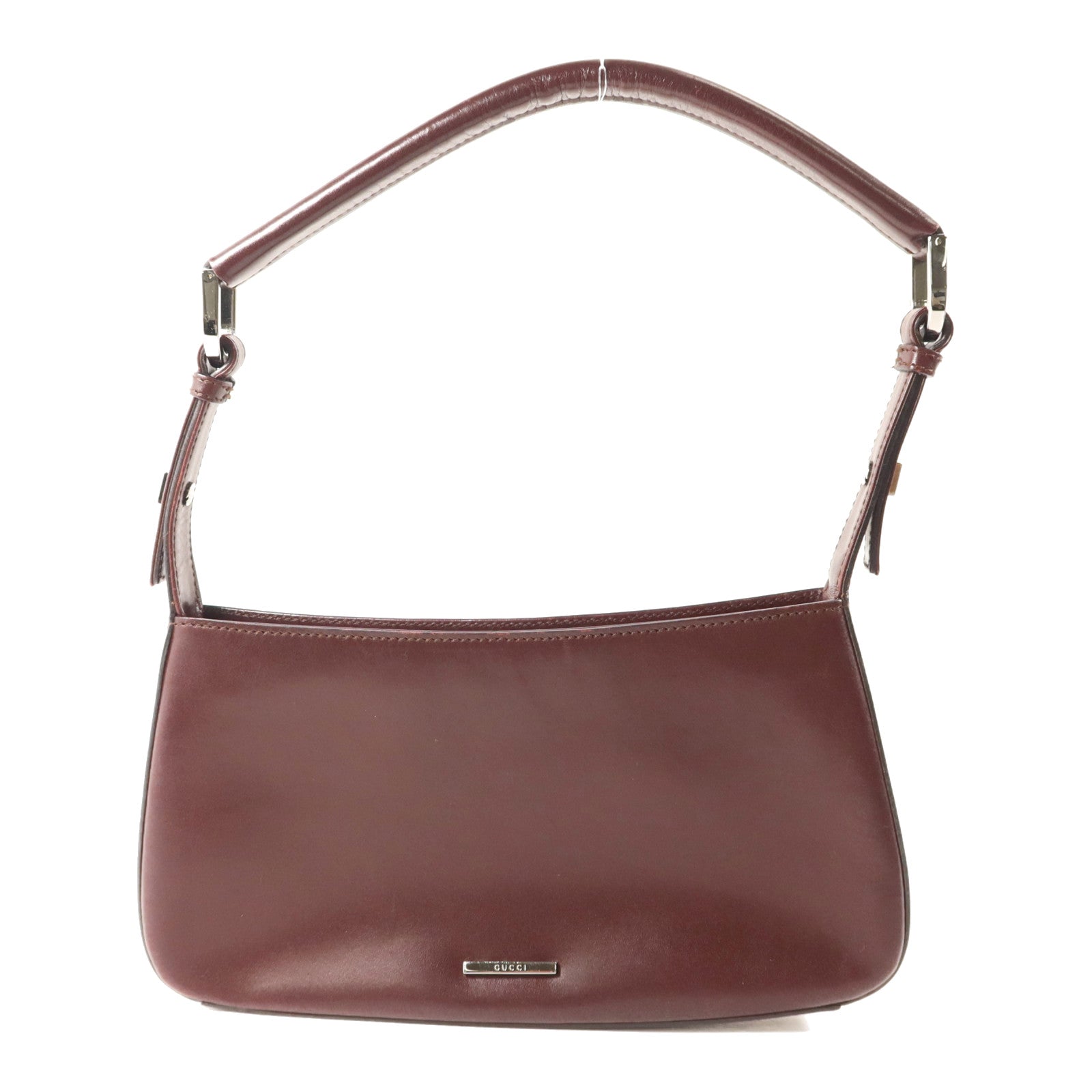 GUCCI 牛皮皮革Shoulder Bag銀扣肩背袋