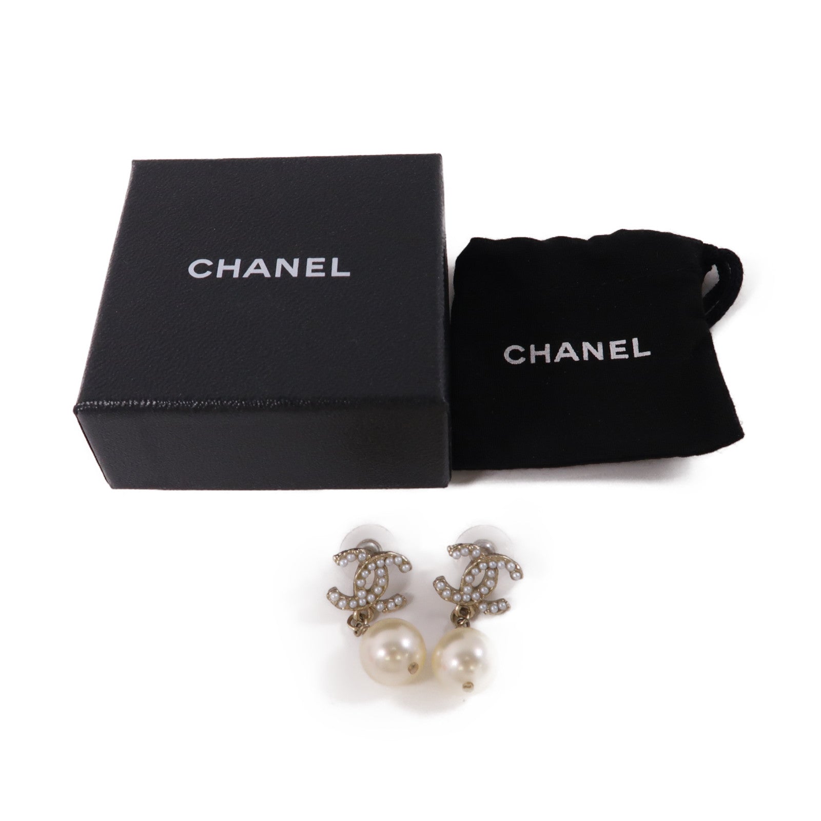 CHANEL PVC/金屬Earrings耳環金色