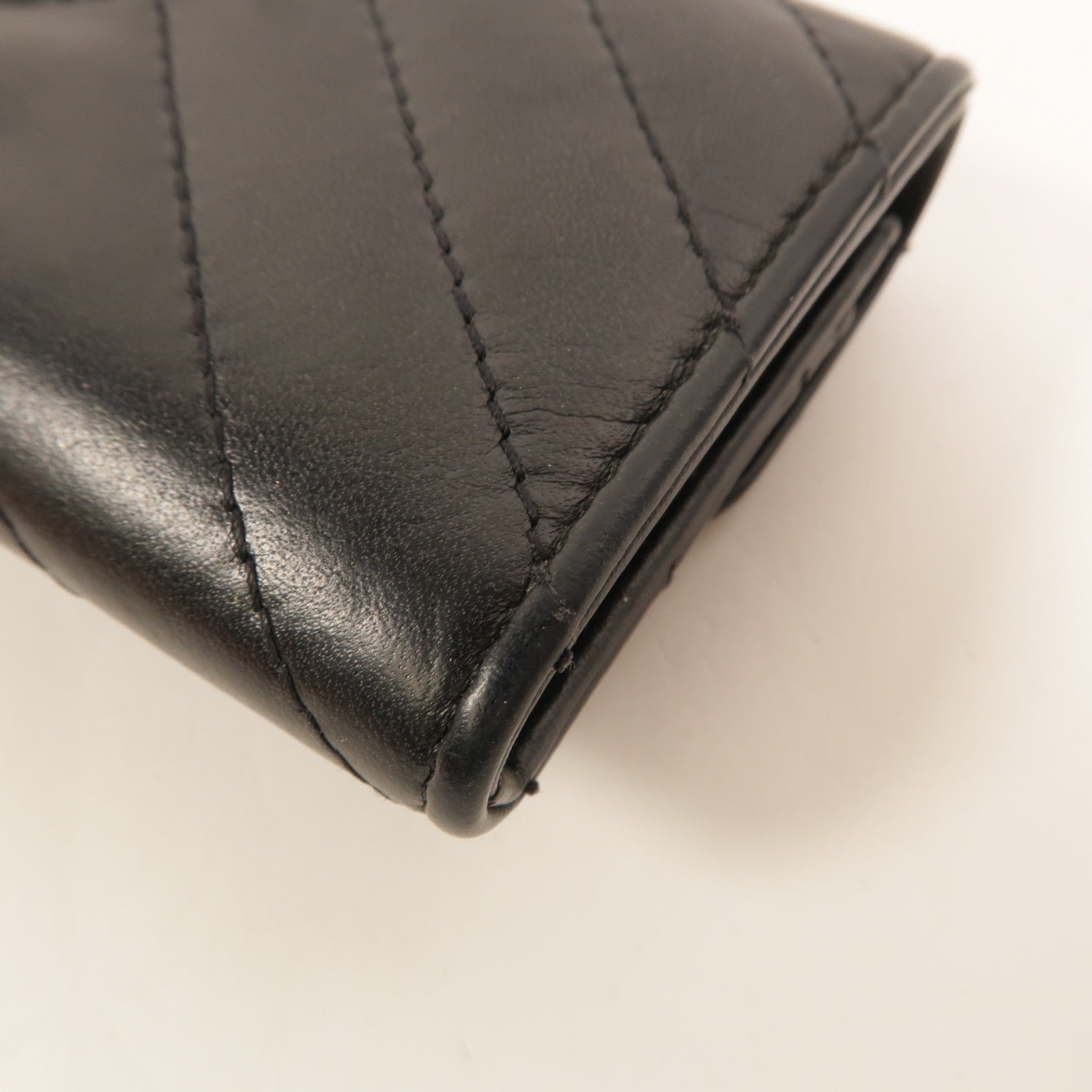 CHANEL 牛皮皮革2.55 So Black Card Holder卡片套