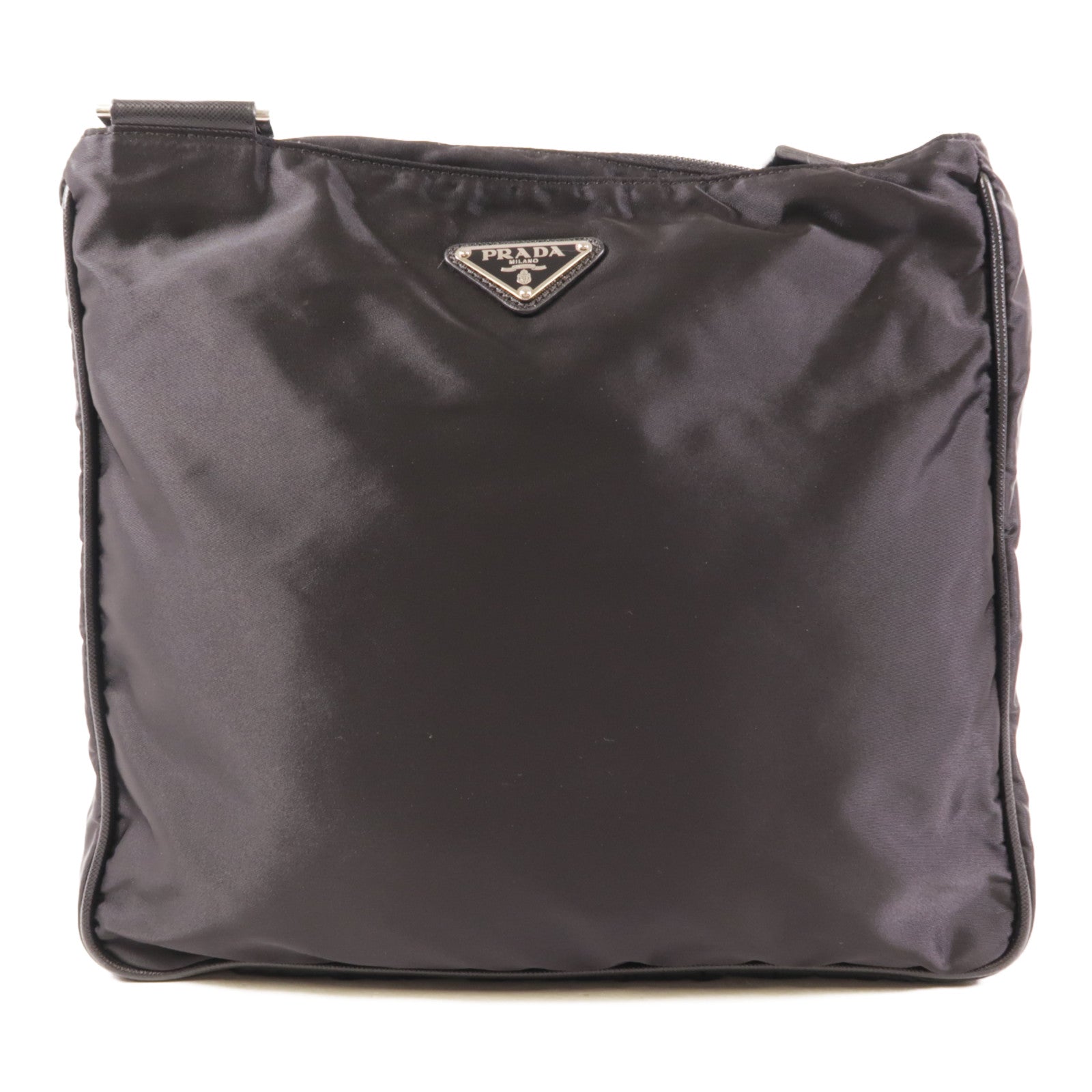 PRADA 尼龍Shoulder Bag銀扣肩背袋