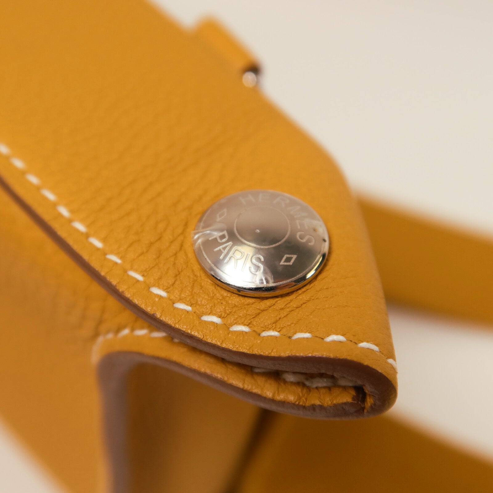 HERMES Togo皮革Videpoches Bag肩背袋Biscuit