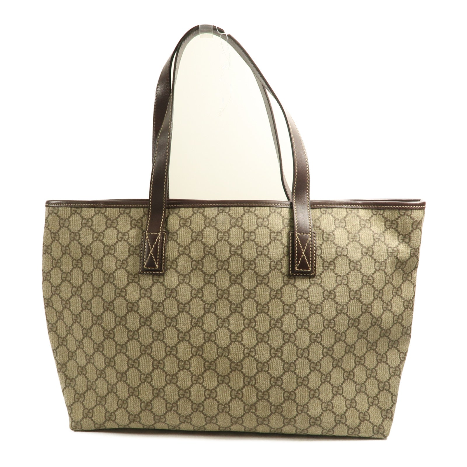 GUCCI 塗層帆布Shoulder Tote銀扣肩背袋/手挽袋
