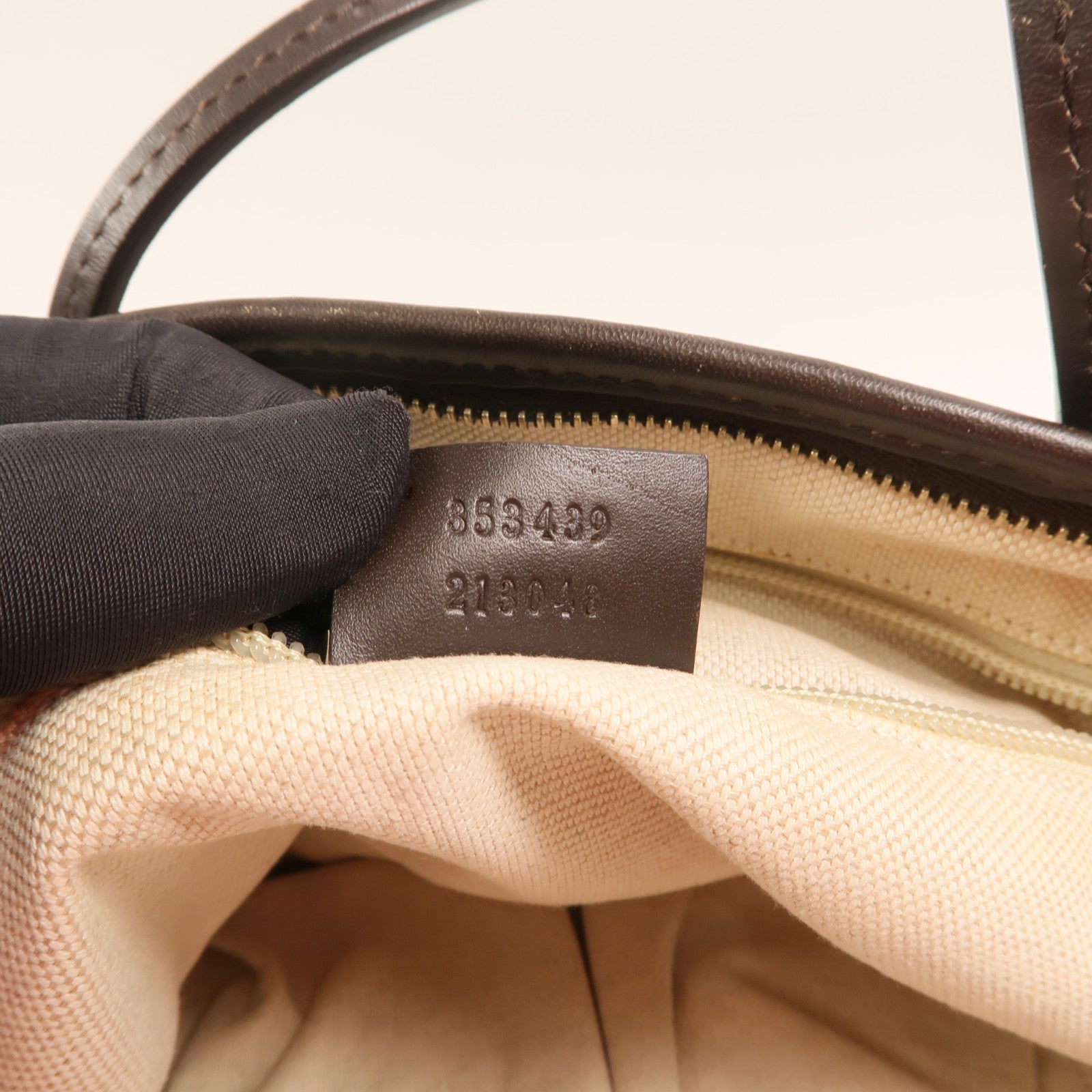 GUCCI 塗層帆布Tote Bag金扣手挽肩背兩用袋