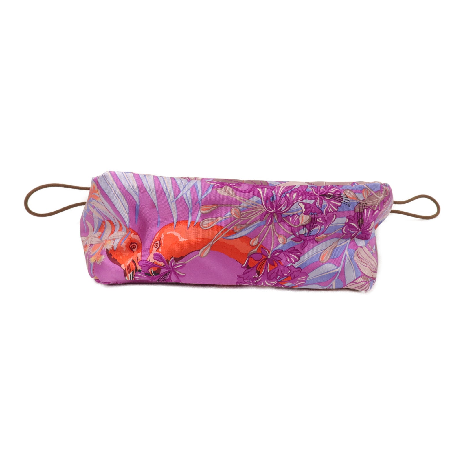 HERMES 絲質Trousse Fourbi手拿包