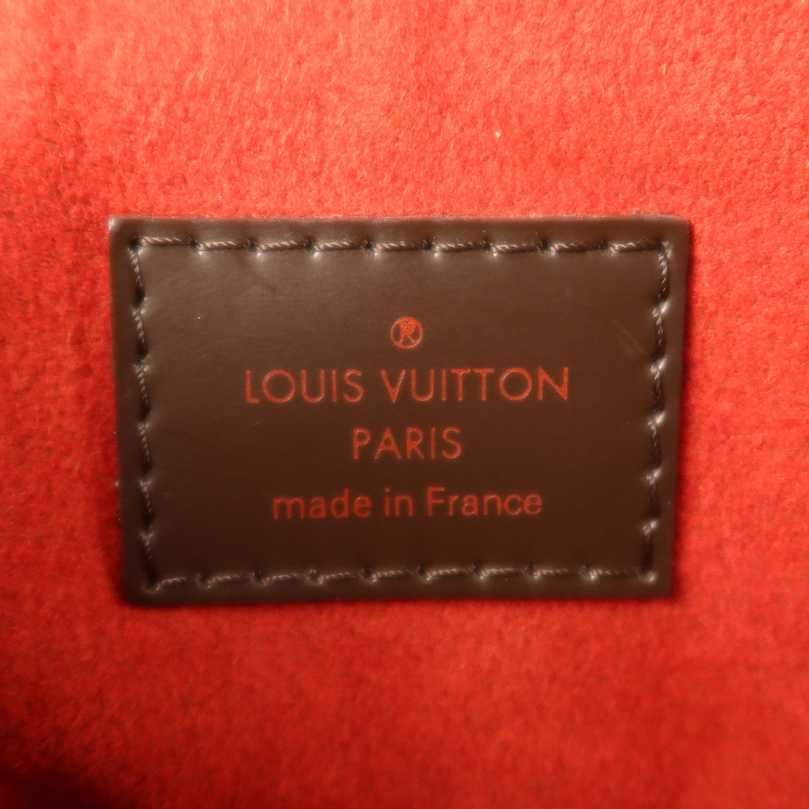 LOUIS VUITTON Damier Trevi金扣手挽肩背兩用袋