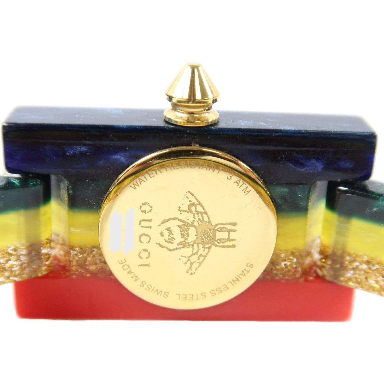 GUCCI Plexi Watch PVC手錶石英機芯彩色