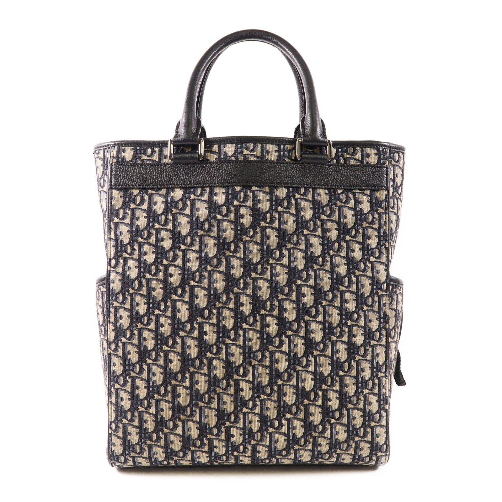 Dior 帆布Saddle 2 Way Bag銀扣手挽肩背兩用袋