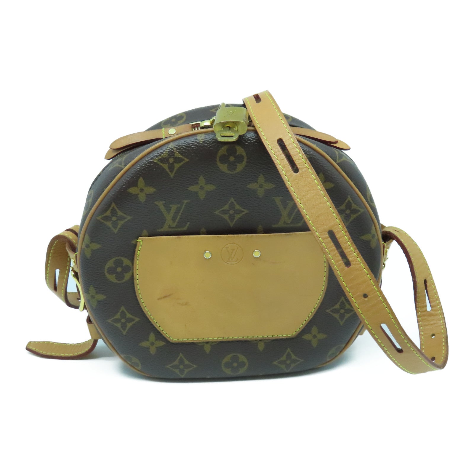 LOUIS VUITTON **【清倉大減價】Monogram Boite Chapeau Souple MM金扣手挽肩背兩用袋啡色