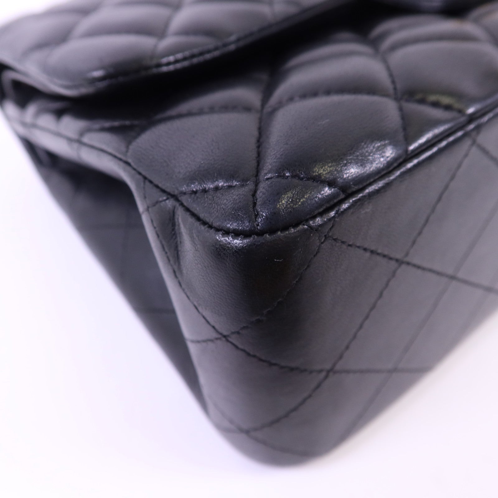 CHANEL 羊皮皮革Large Classic金扣鏈帶肩背袋