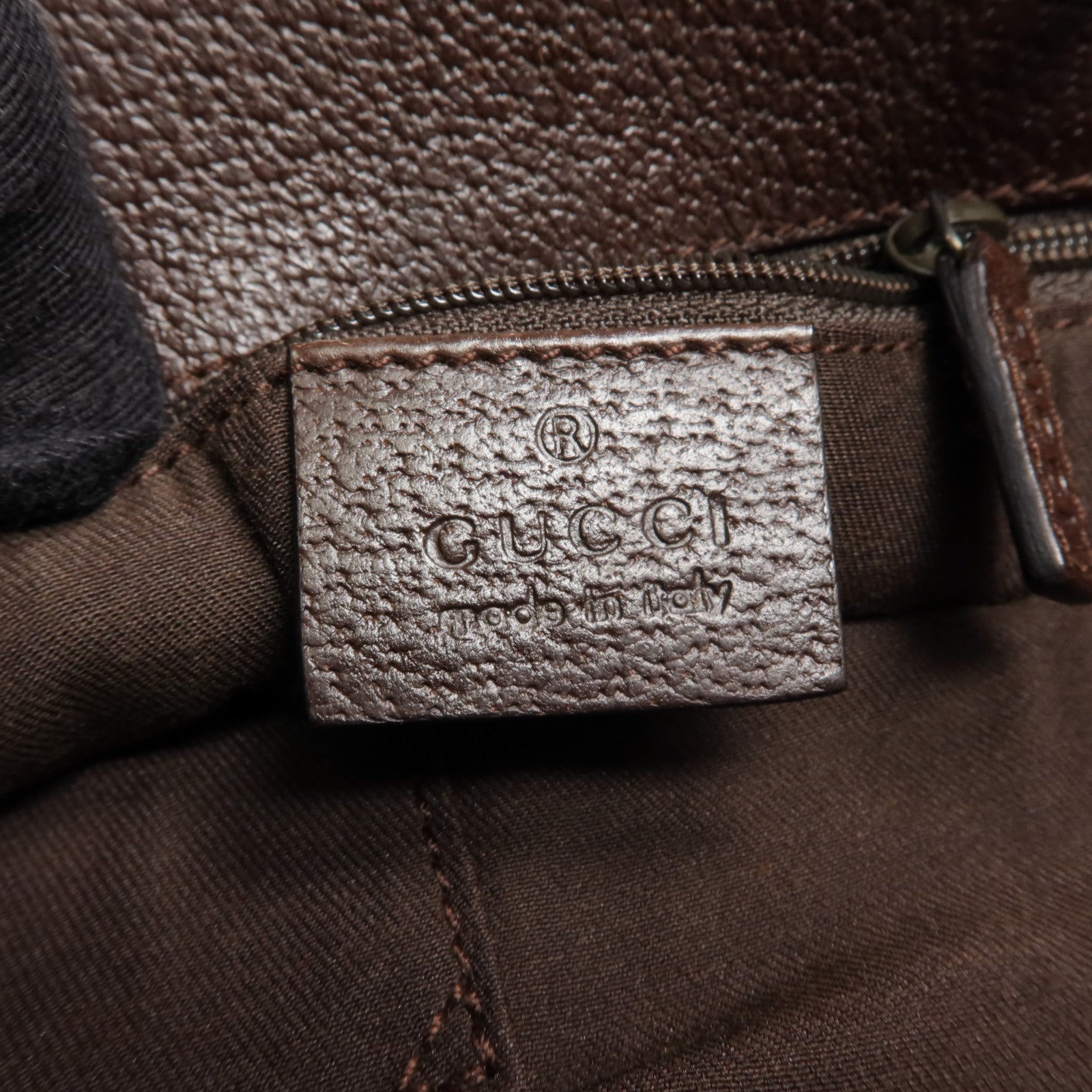GUCCI 帆布Shoulder Tote銀扣肩背袋/手挽袋
