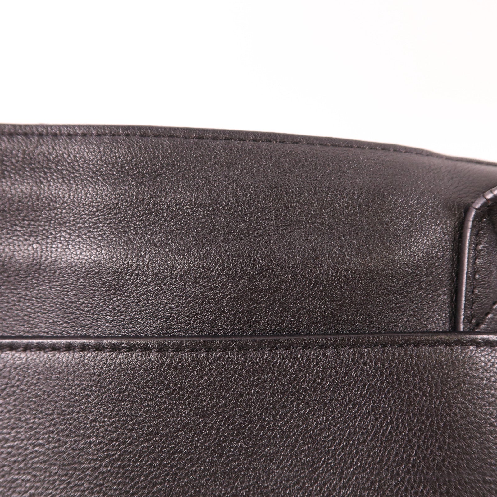 LOEWE SHW Shoulder Bag Calfskin Leather Black