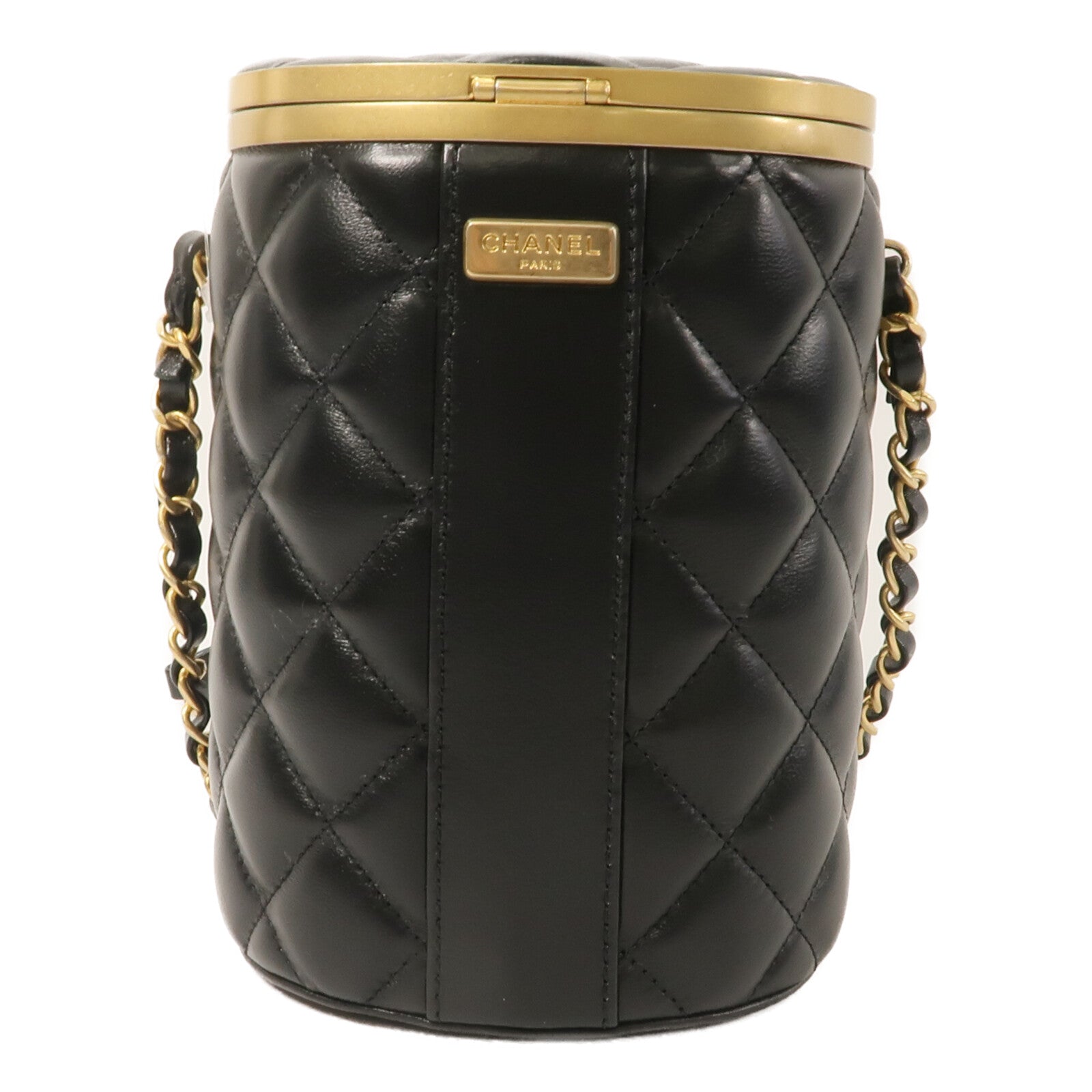 CHANEL 羊皮皮革Vanity Bag鏈帶肩背袋