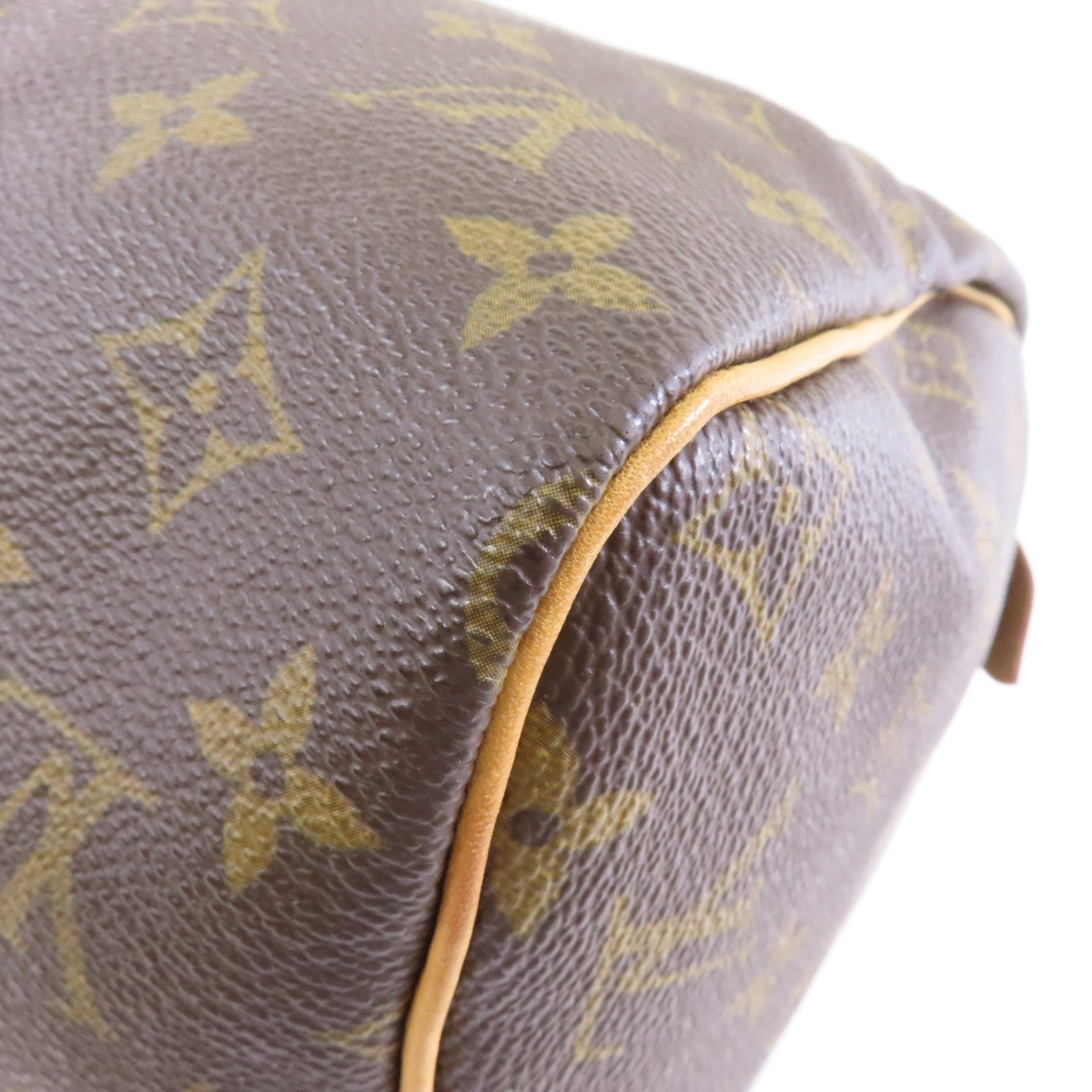LOUIS VUITTON Monogram Speedy 30金扣手挽袋啡色