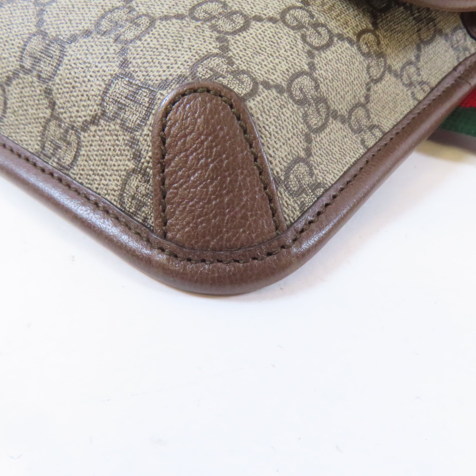 GUCCI 塗層帆布Waist Bag金扣腰包啡色