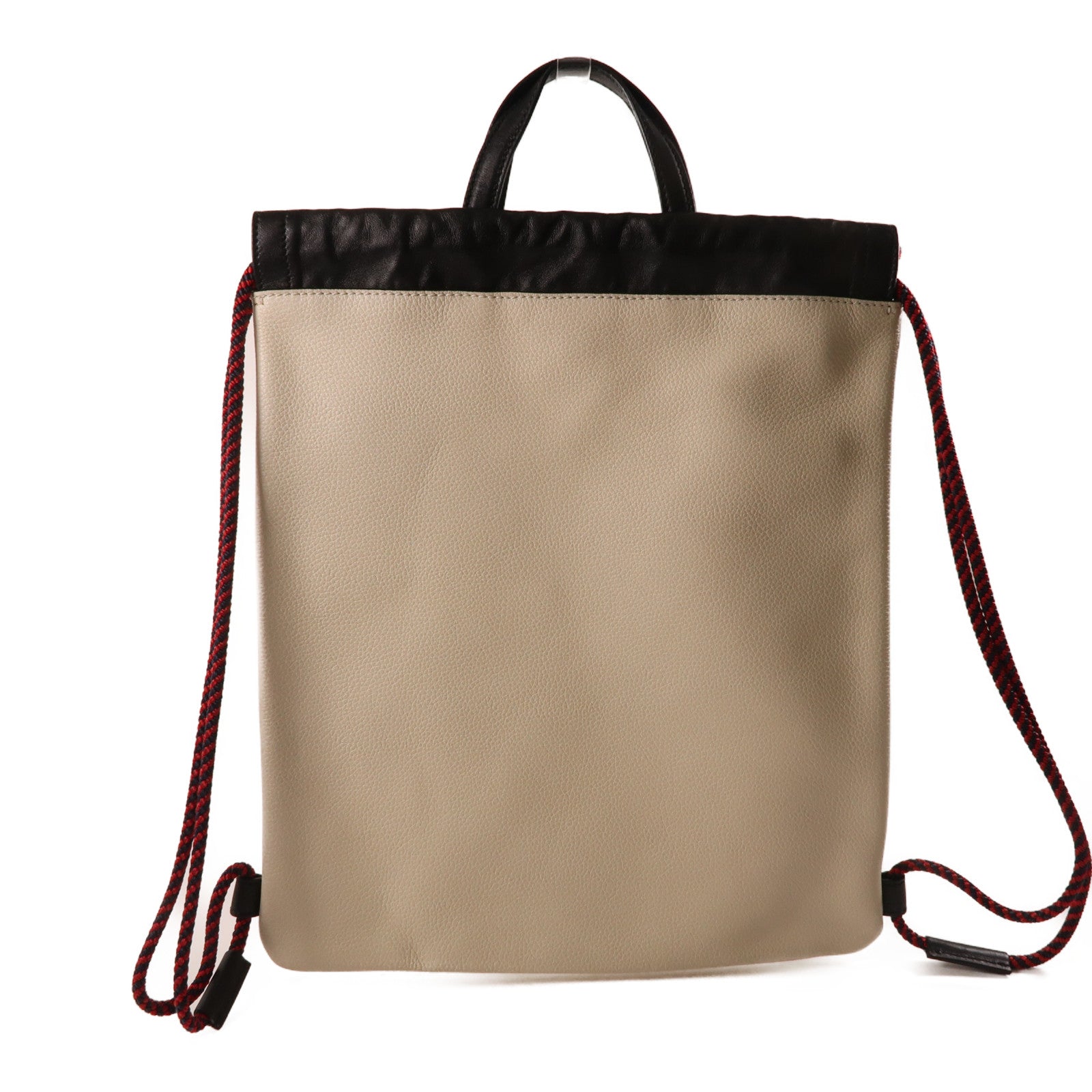 GUCCI 牛皮皮革GG Drawstring Backpack背包杏色
