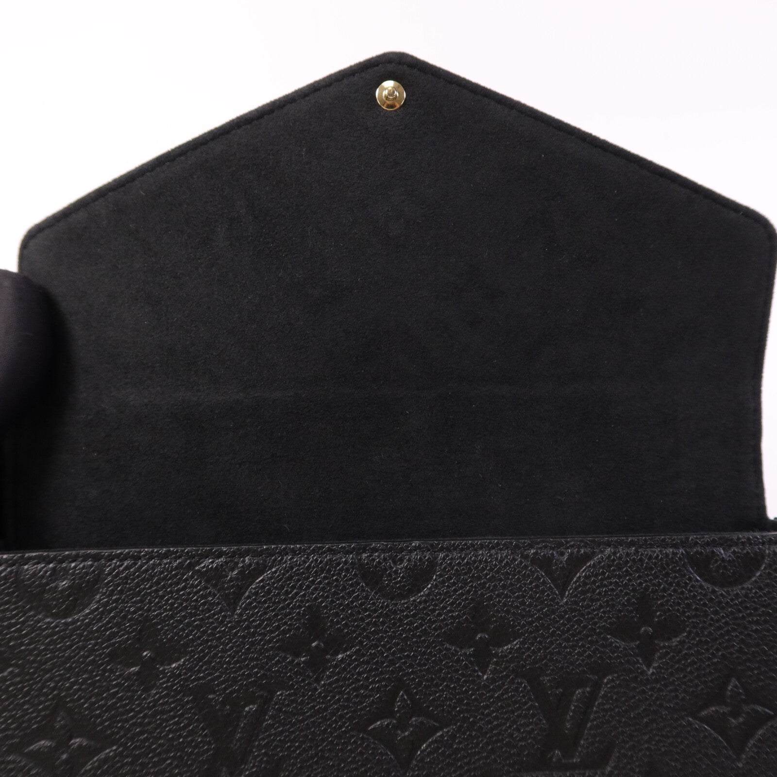 LOUIS VUITTON Monogram Empreinte Felicie Pochette 金扣鏈帶肩背袋