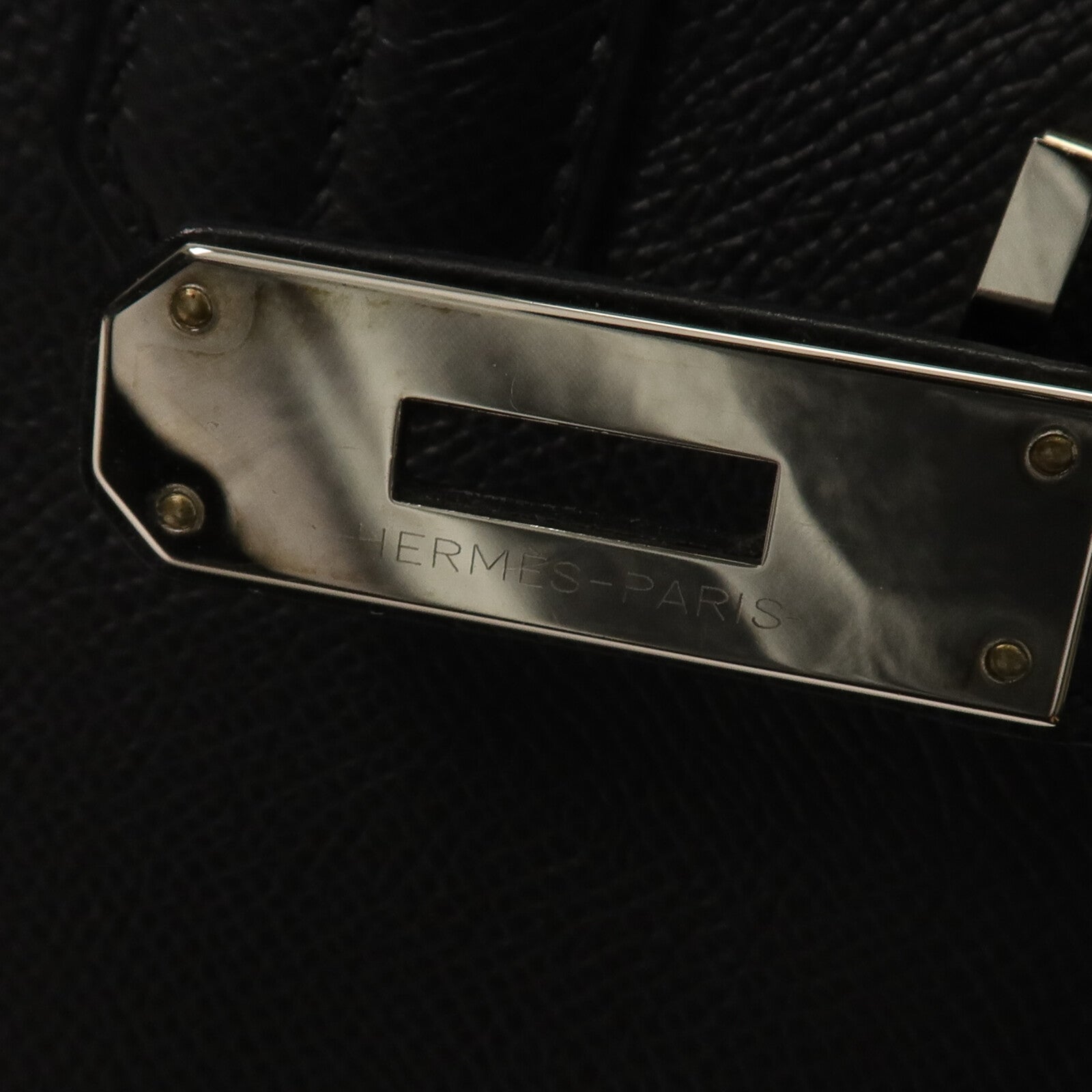 HERMES Epsom皮革Birkin 30手挽袋Noir
