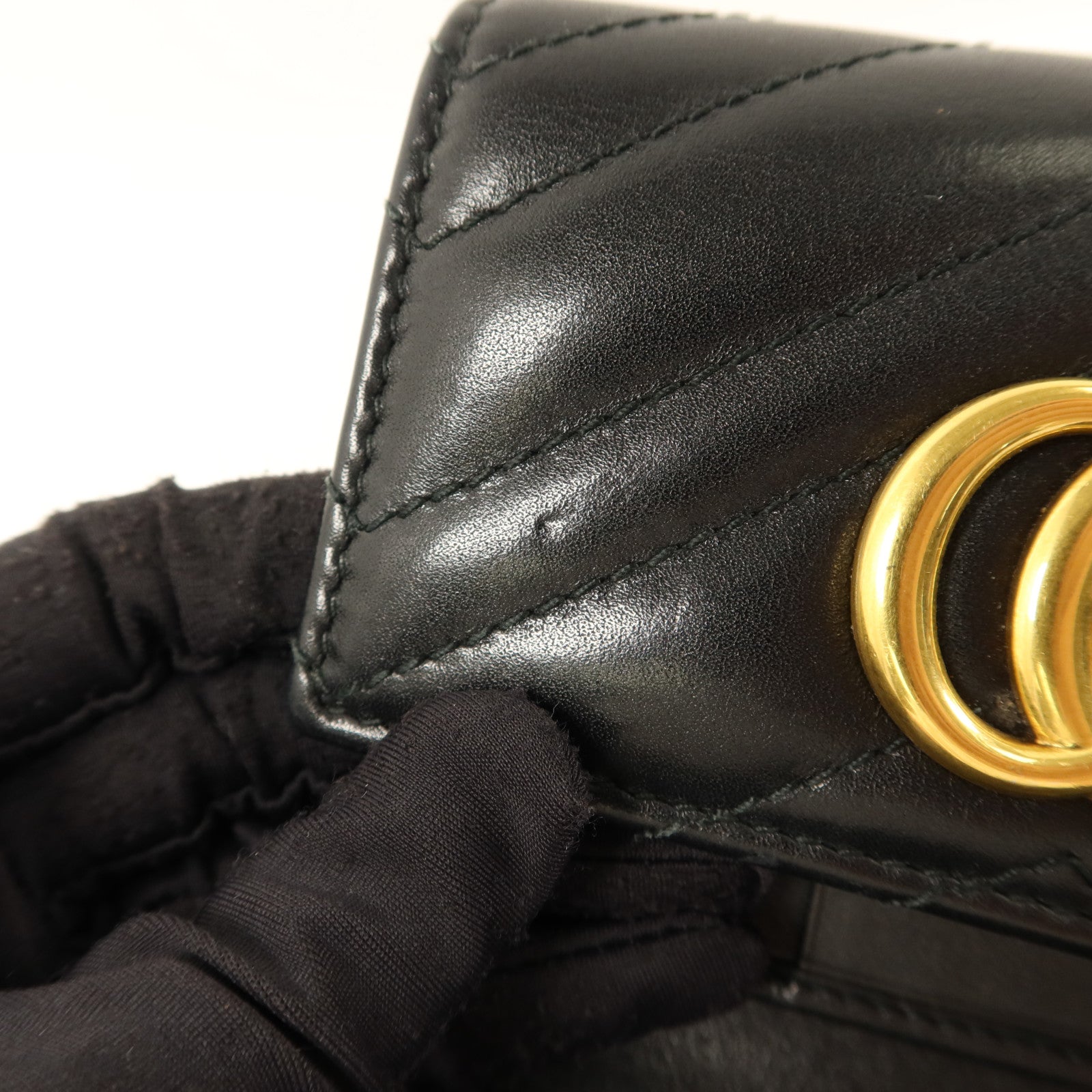 GUCCI 牛皮皮革GG Marmont Wallet金扣錢包