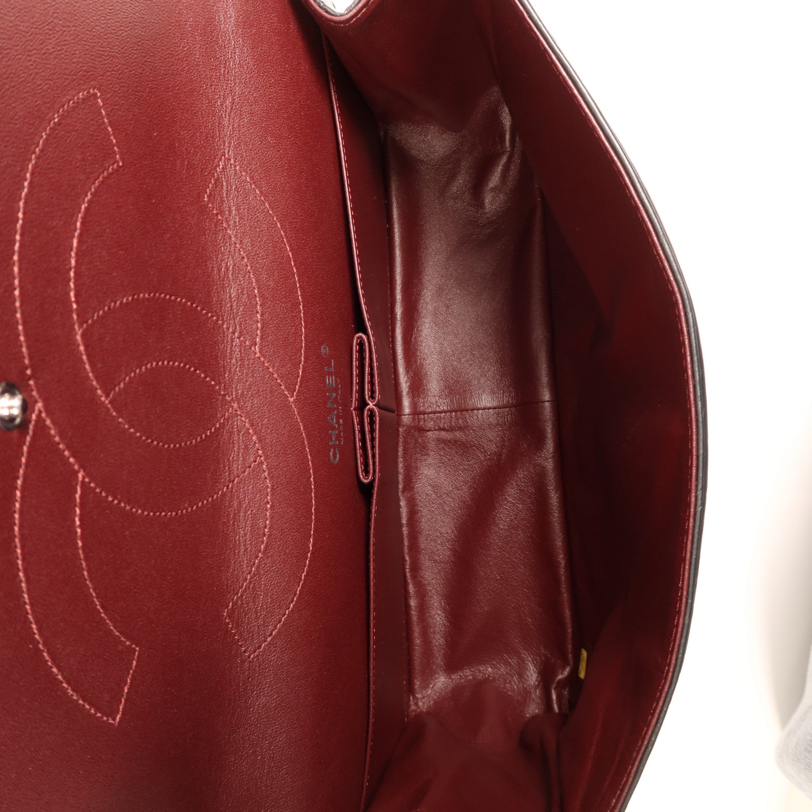 CHANEL 牛皮皮革2.55銀扣鏈帶肩背袋