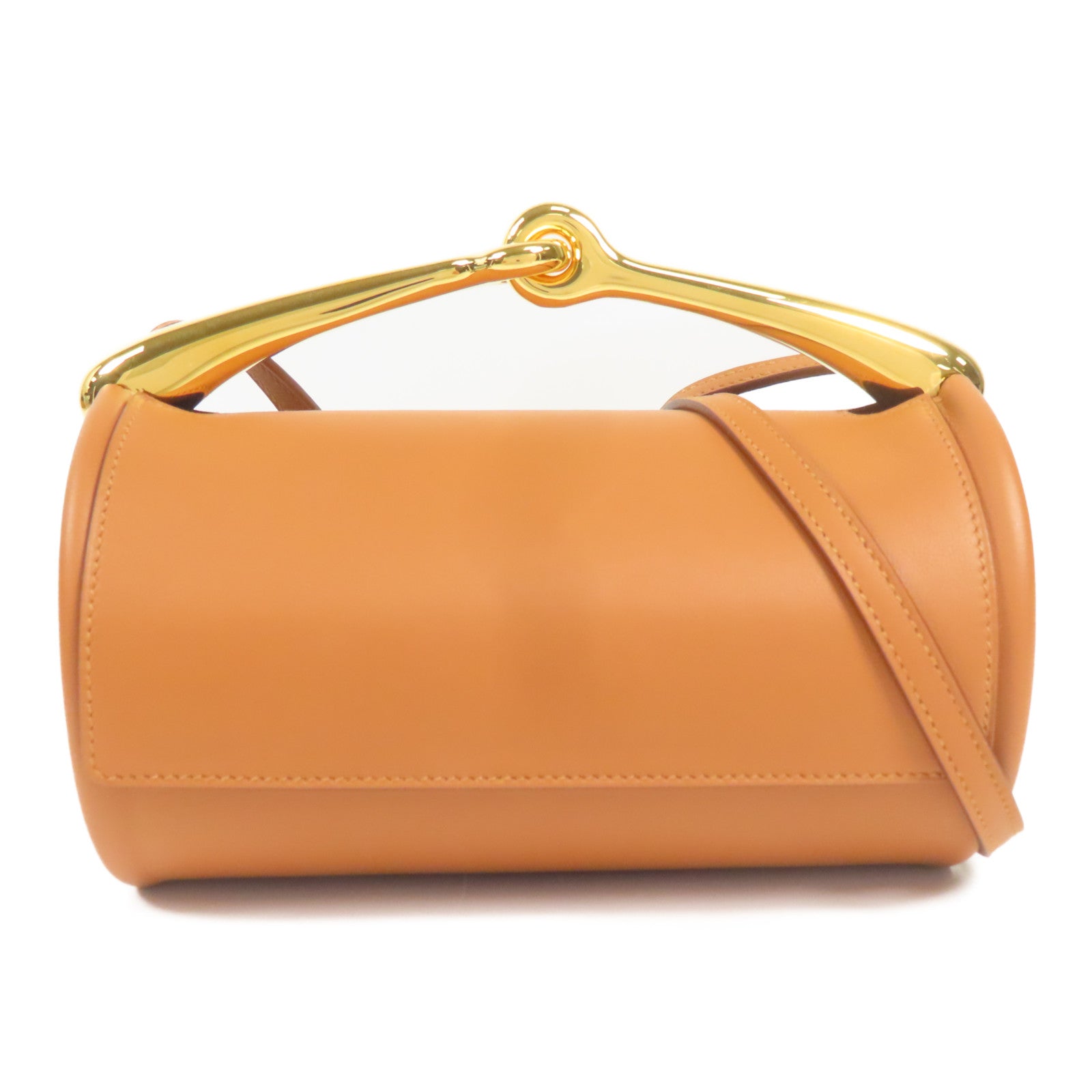 HERMES Swift皮革Maximors金扣肩背袋Gold