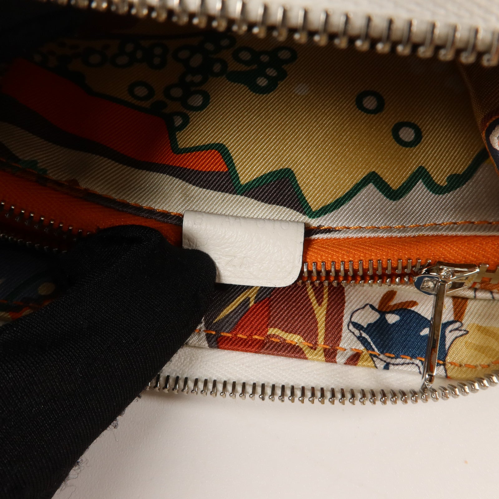 HERMES Evercolor皮革Silk In Compact Wallet錢包Blanc