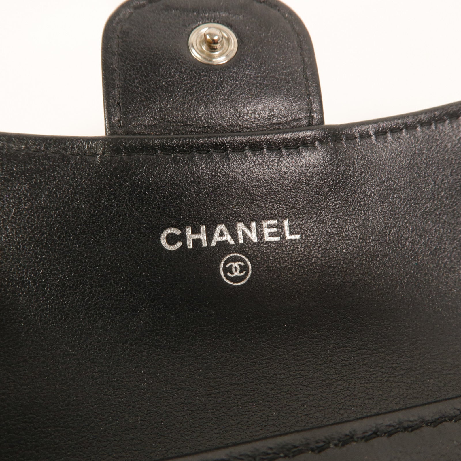 CHANEL 牛皮皮革2.55 So Black Card Holder卡片套