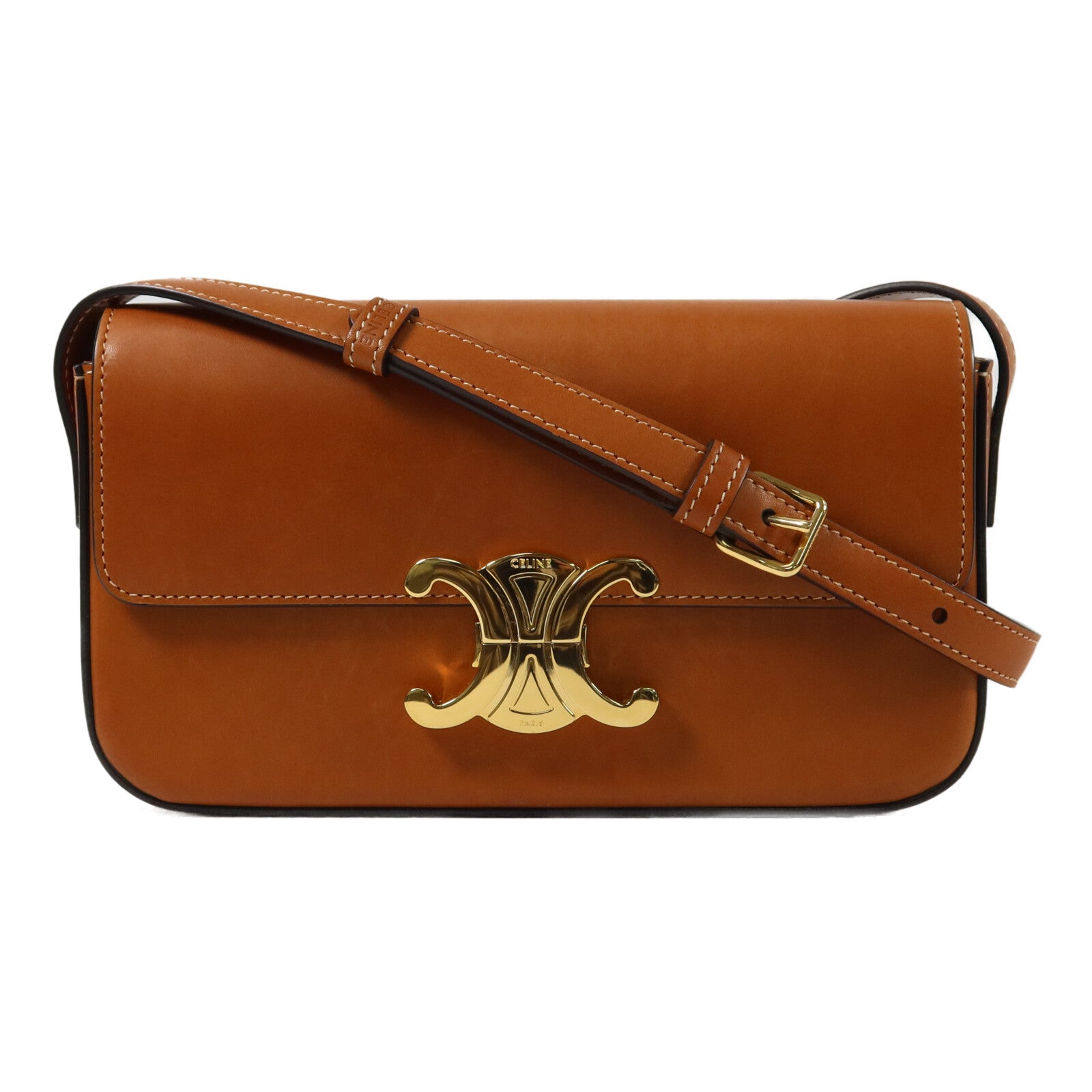 CELINE 牛皮皮革Caude肩背袋