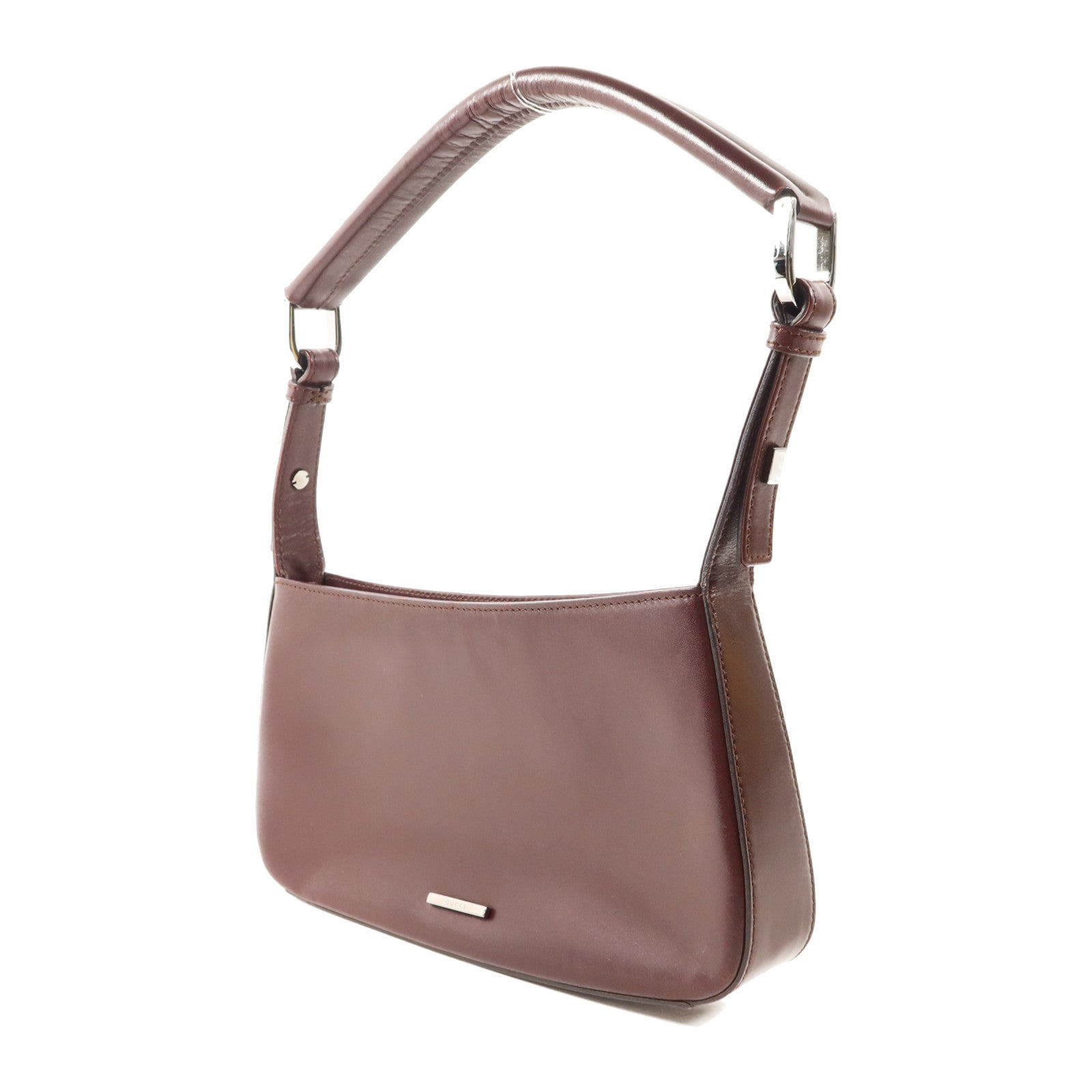 GUCCI 牛皮皮革Shoulder Bag銀扣肩背袋