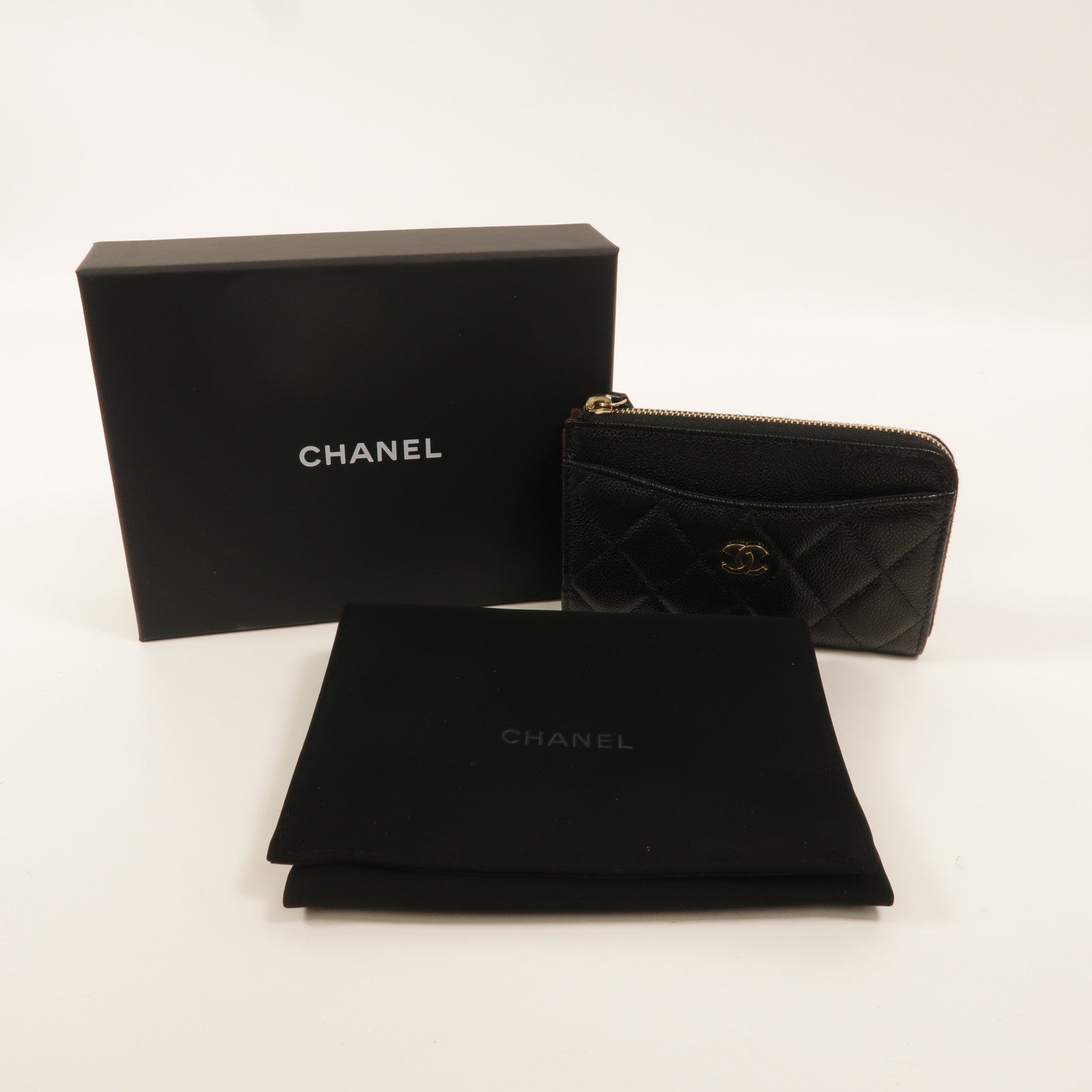 CHANEL 牛皮皮革Zipped Card Case卡片套