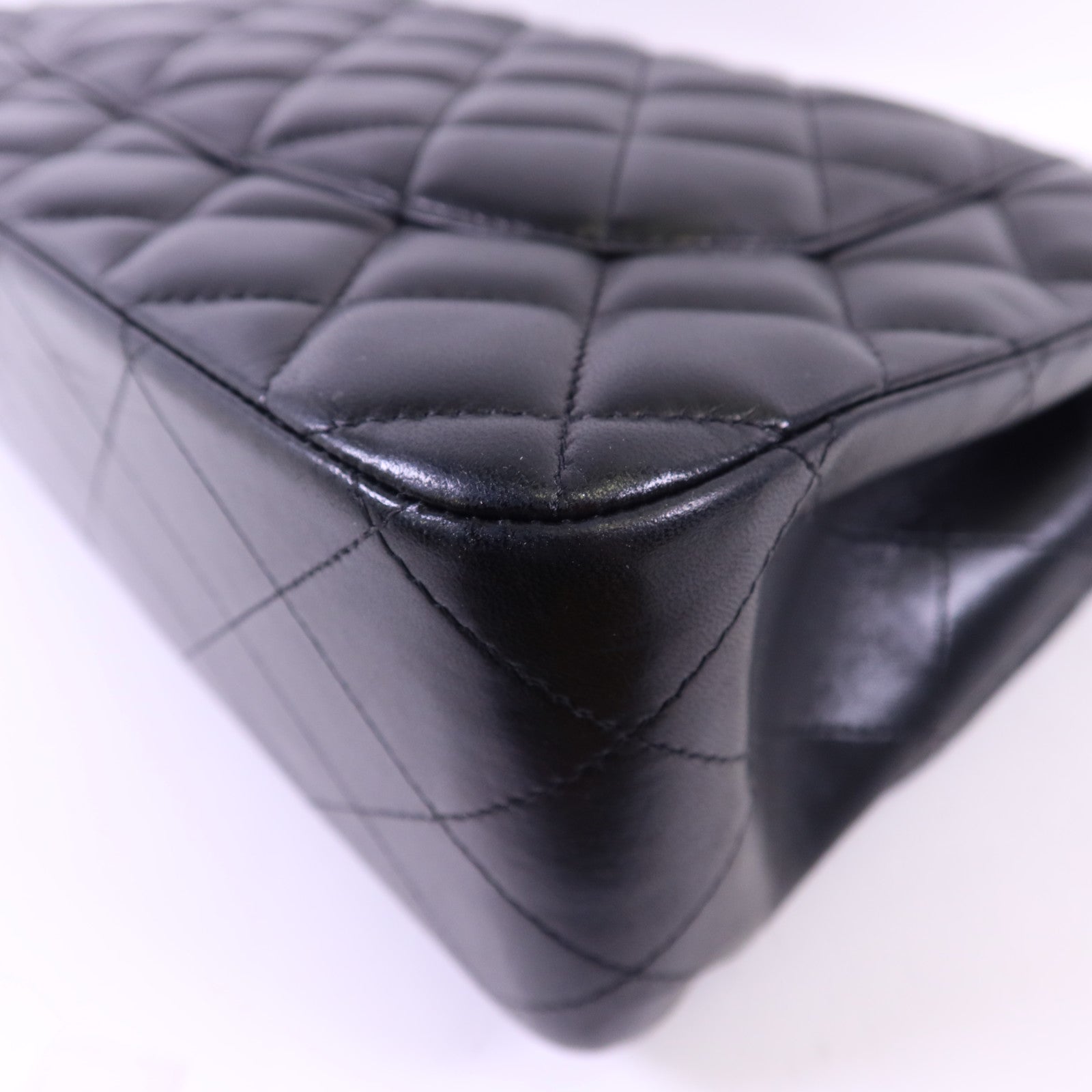 CHANEL 羊皮皮革Large Classic金扣鏈帶肩背袋