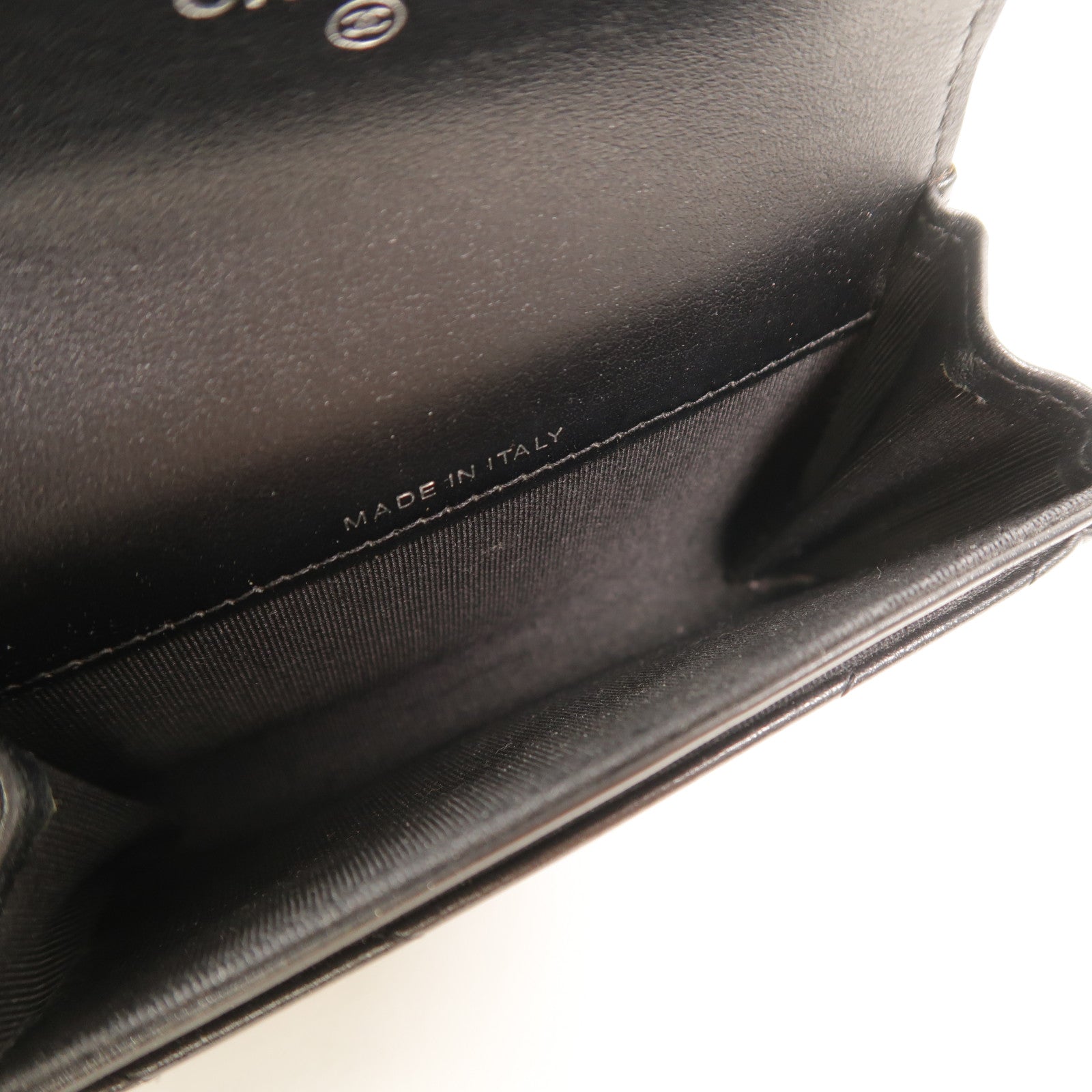 CHANEL 牛皮皮革2.55 So Black Card Holder卡片套