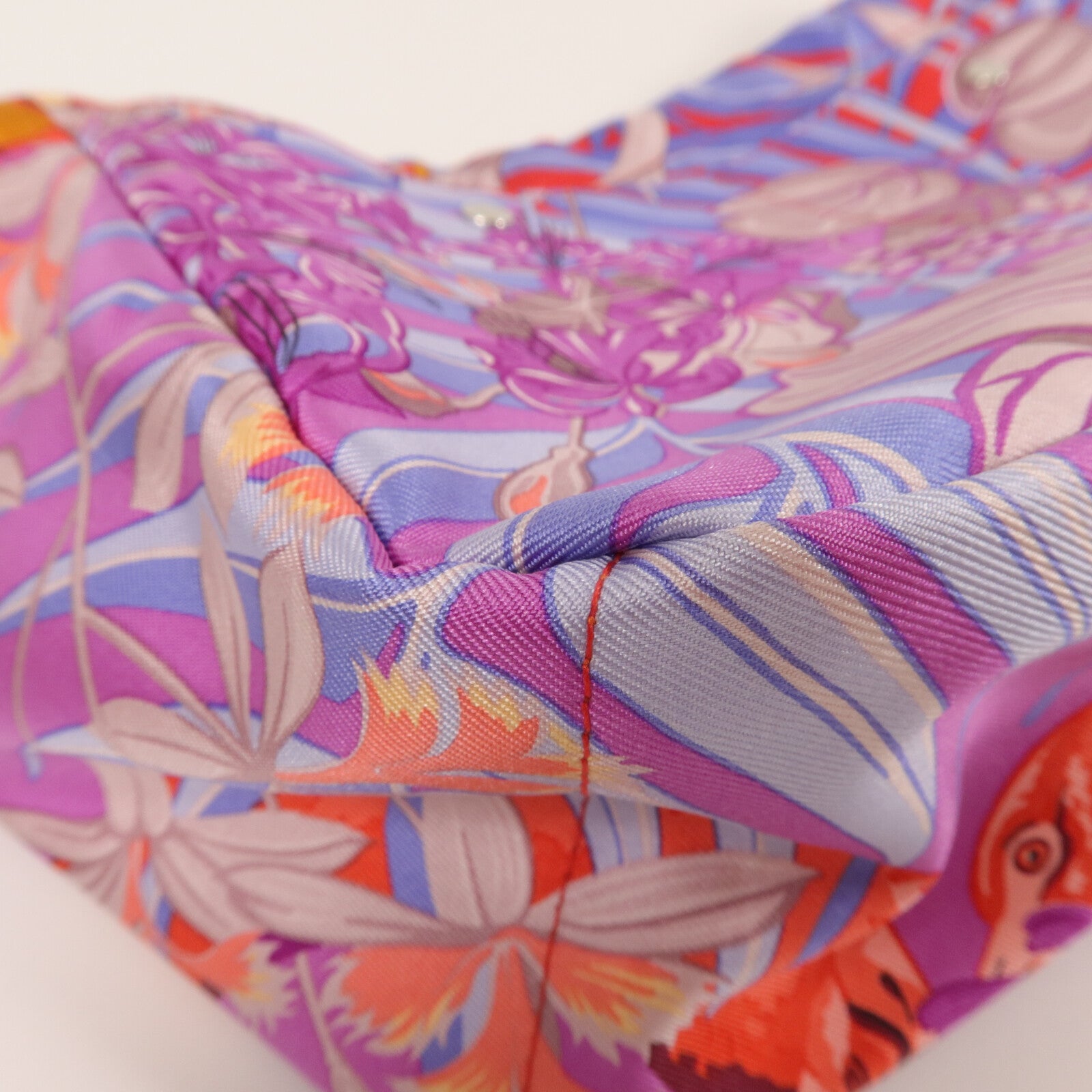 HERMES 絲質Trousse Fourbi手拿包