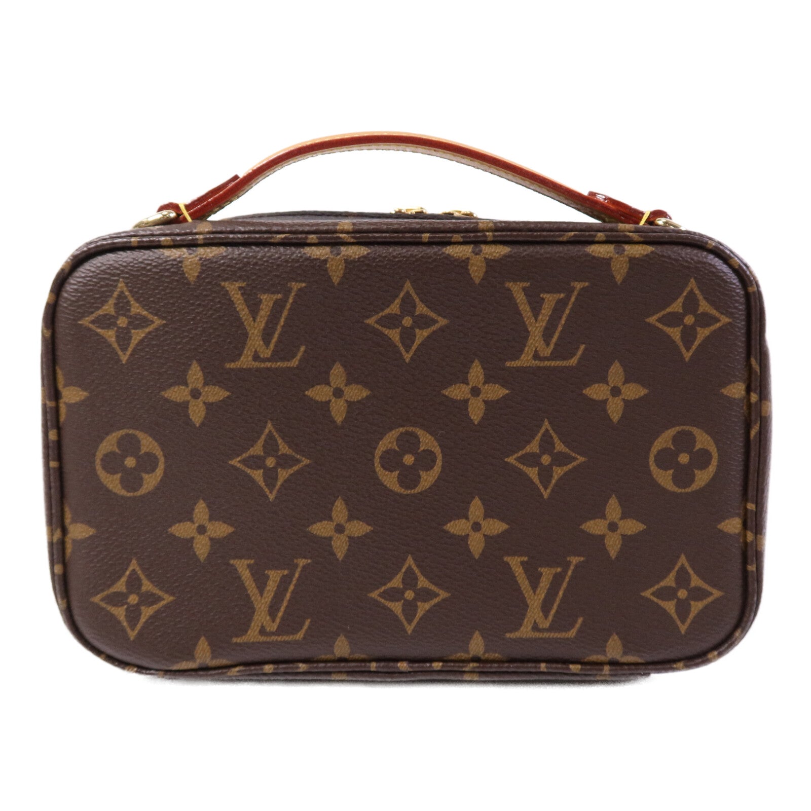 LOUIS VUITTON Monogram Utility金扣手挽肩背兩用袋棕色