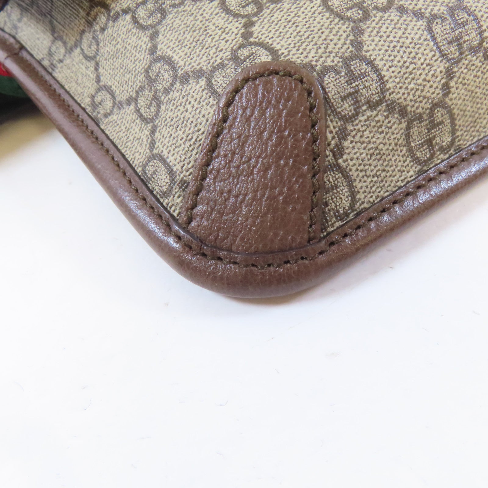 GUCCI 塗層帆布Waist Bag金扣腰包啡色