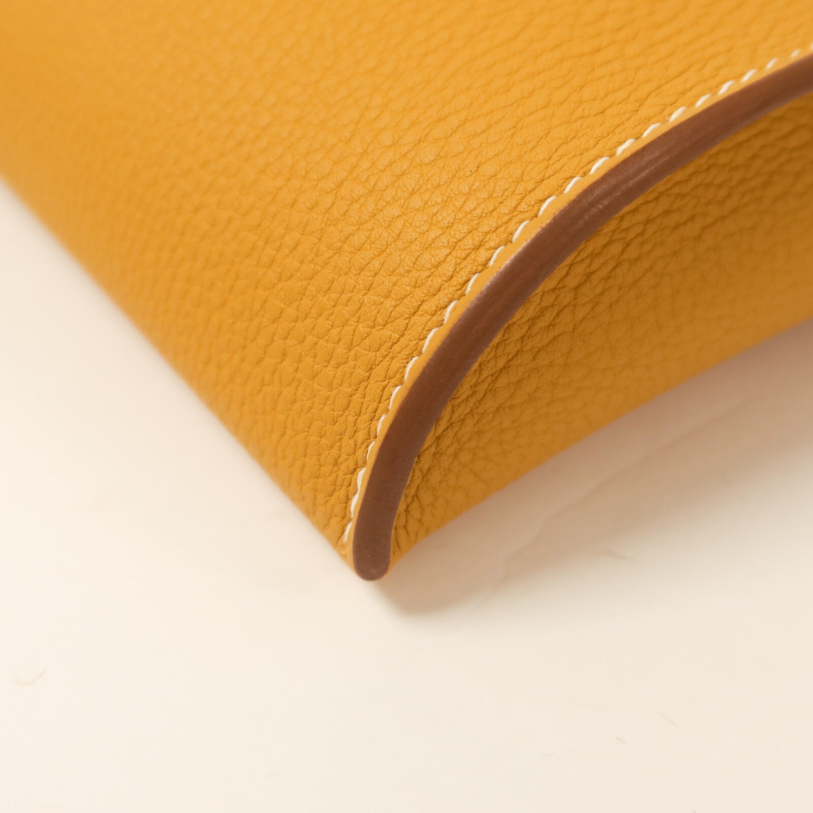 HERMES Togo皮革Videpoches Bag肩背袋Biscuit