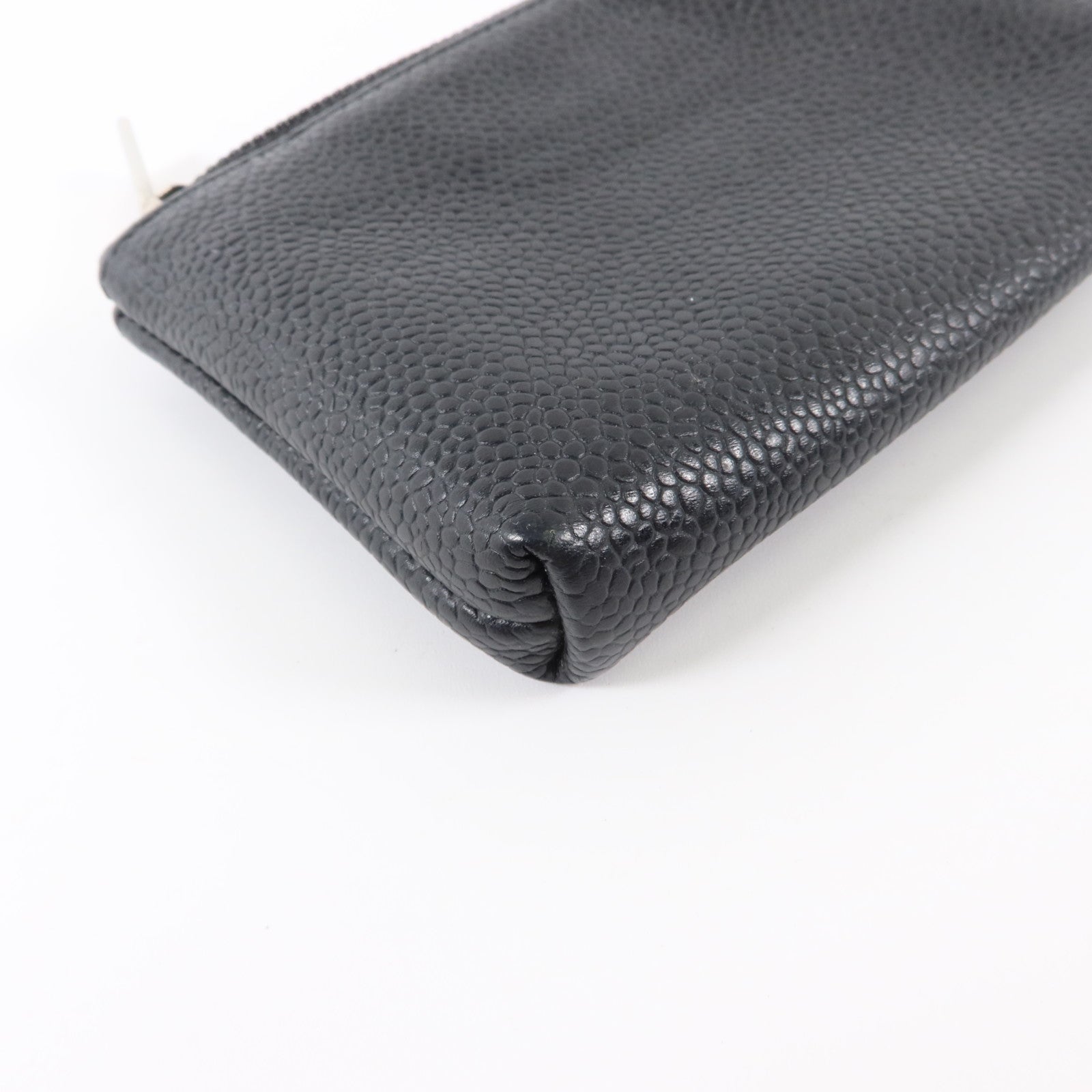 CHANEL 牛皮皮革Timeless CC Key Pouch/Coin Case銀扣鎖匙包/零錢包