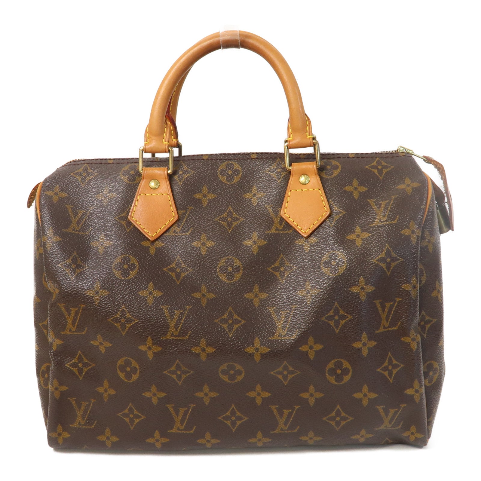 LOUIS VUITTON Monogram Speedy 30金扣手挽袋啡色