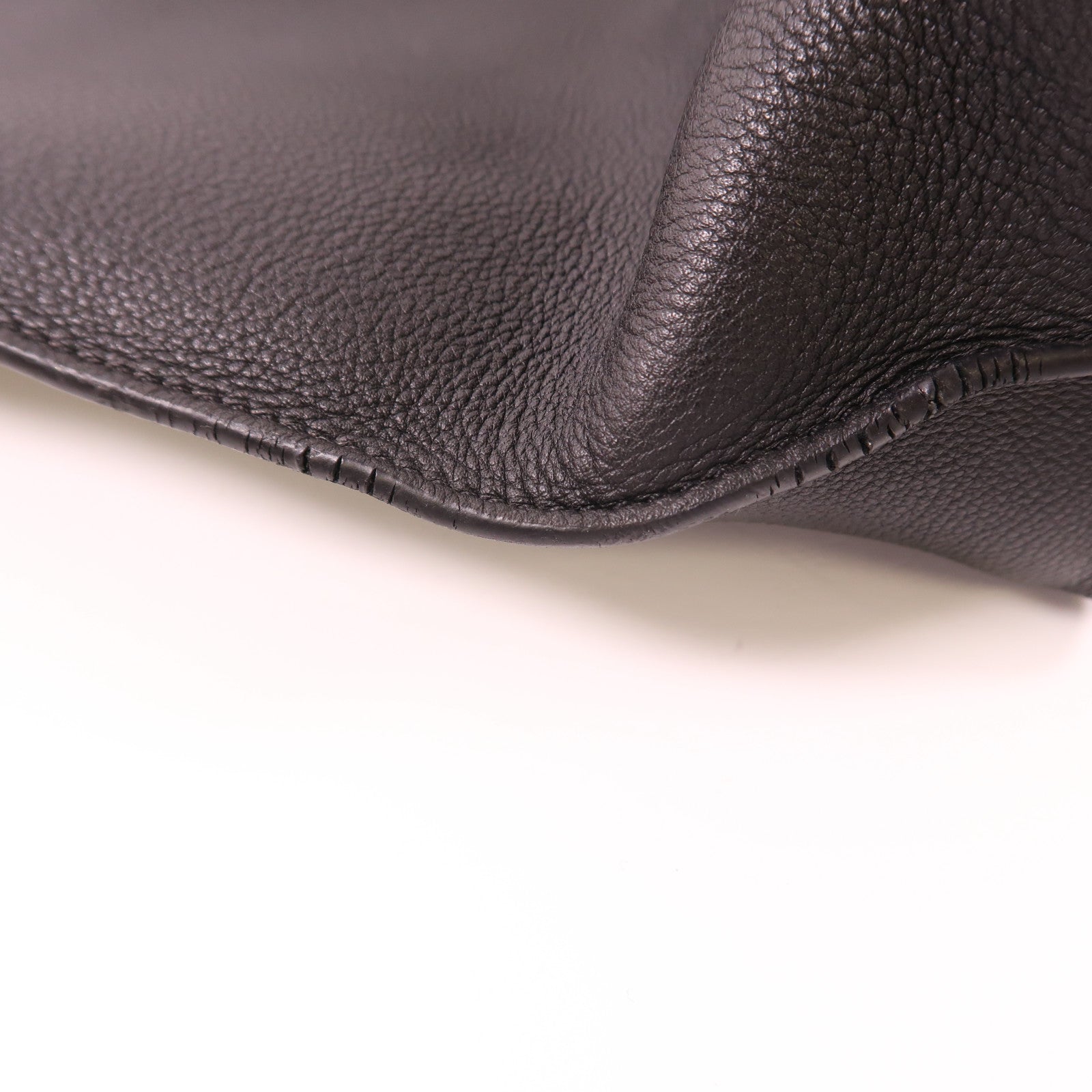 LOEWE SHW Shoulder Bag Calfskin Leather Black